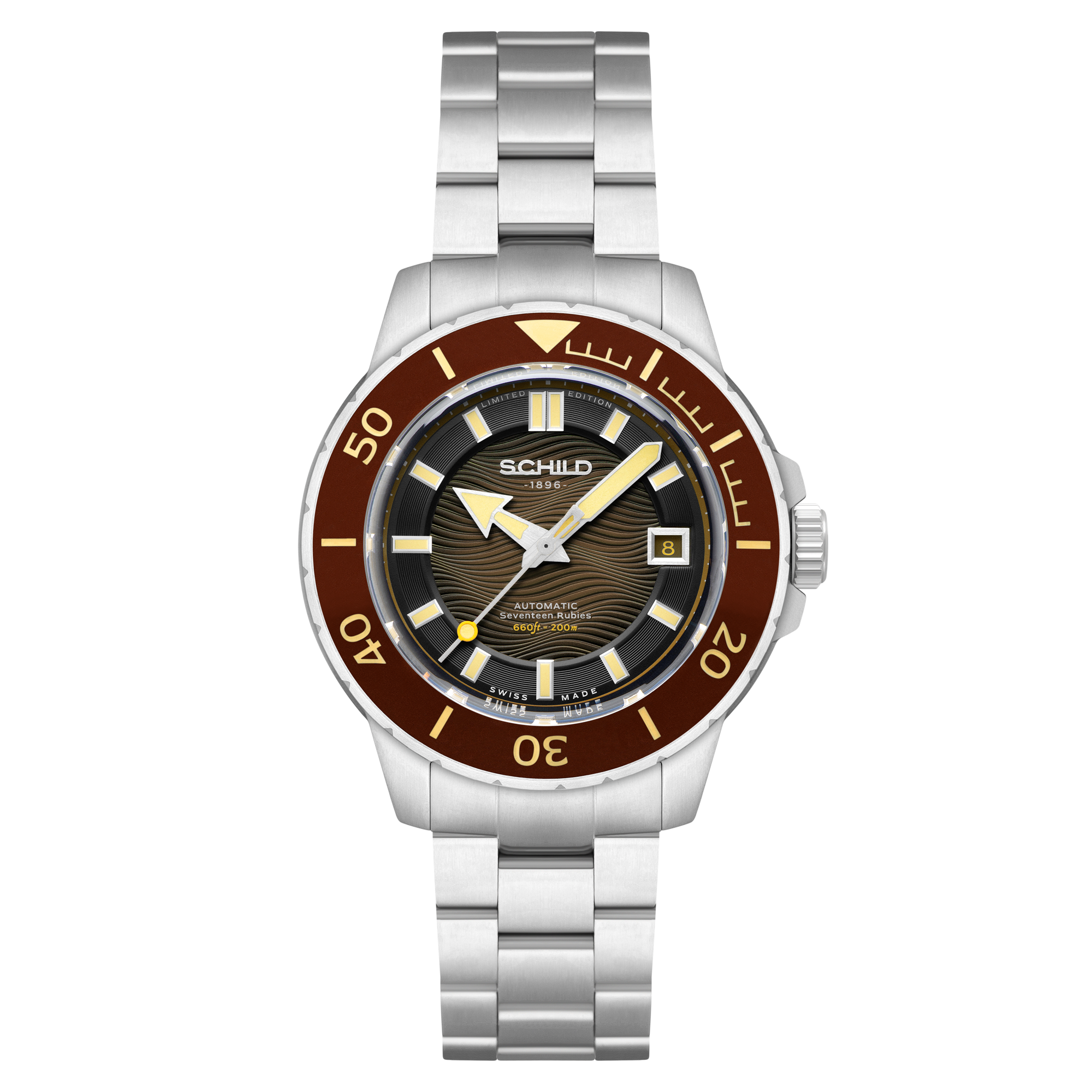 SCHILD Schild Hermann Swiss Automatic Limited Edition Buff Brown Men's Watch SC-1016-44