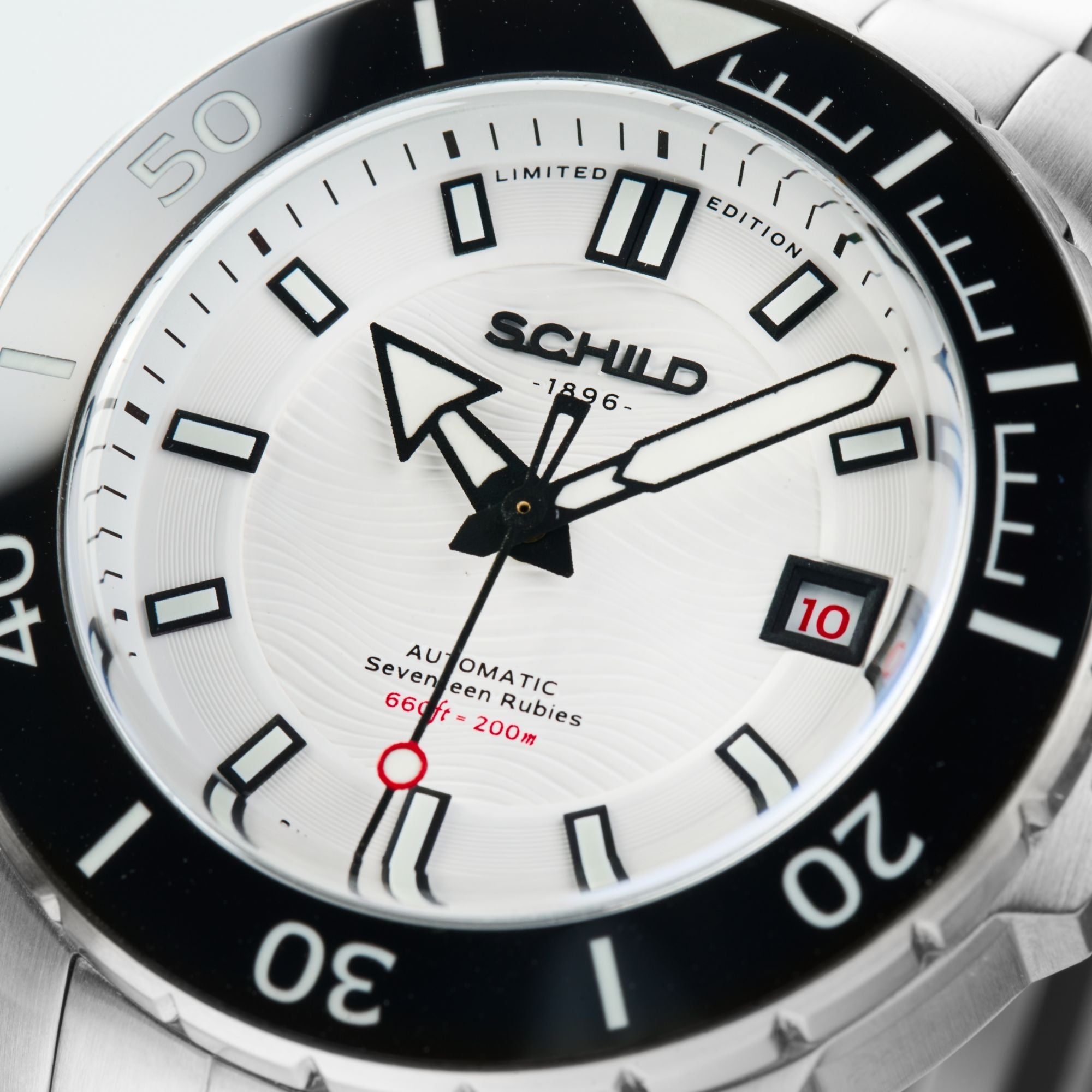 SCHILD Schild Hermann Swiss Automatic Limited Edition Matt White Men's Watch SC-1016-55