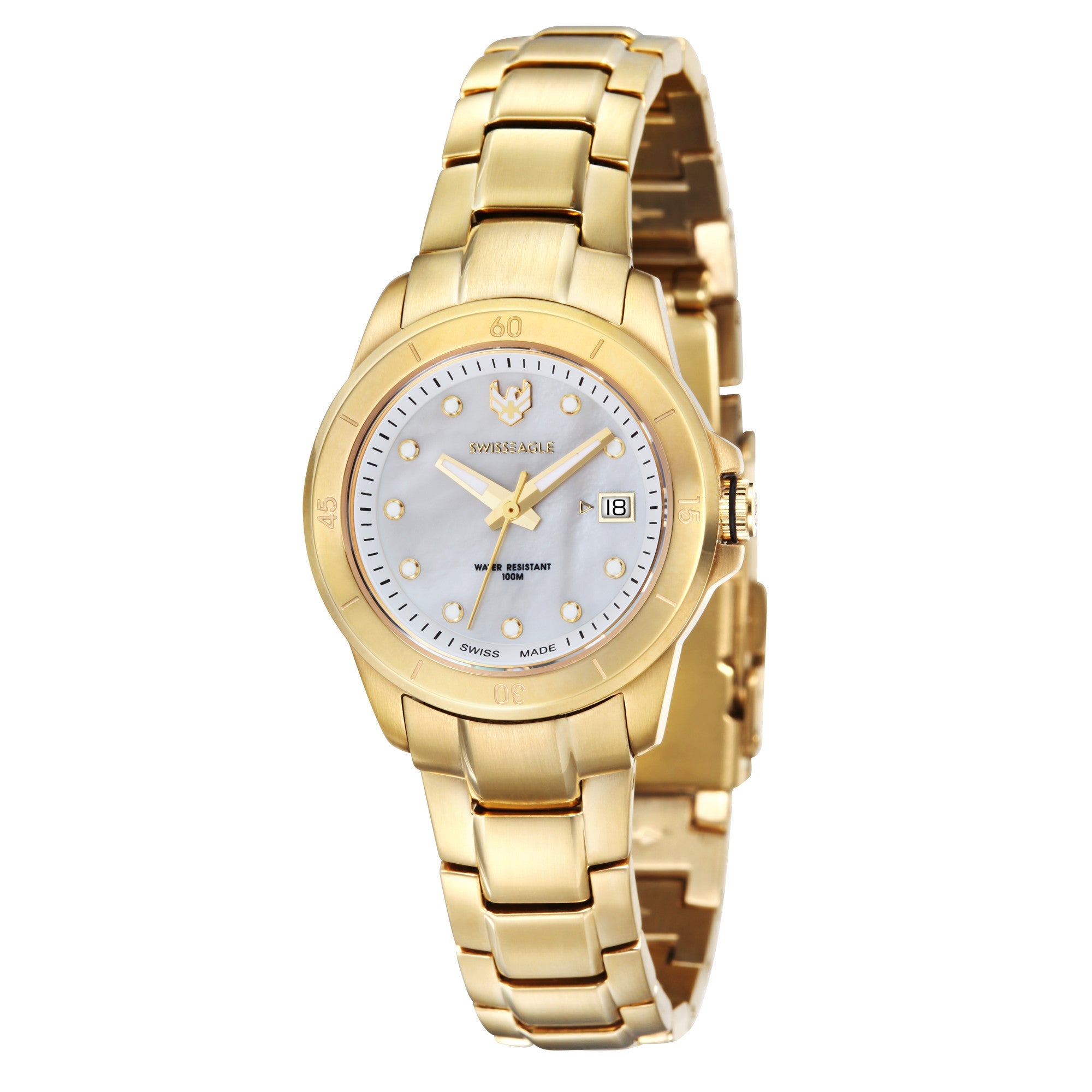 SWISS EAGLE Swiss Eagle Battalion Mother of Pearl Dial Women's Watch Quartz SE-6043-22