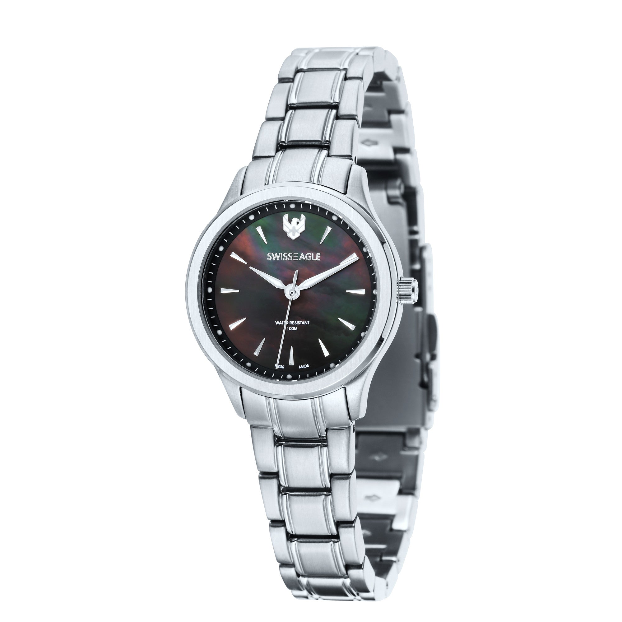 SWISS EAGLE Akilina Quartz Black SE-6047-11