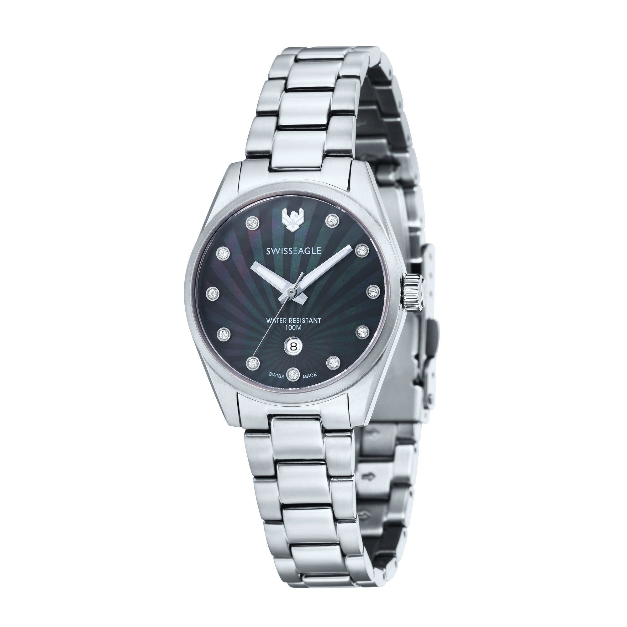 SWISS EAGLE Cadet Black Quartz SE-6048-11