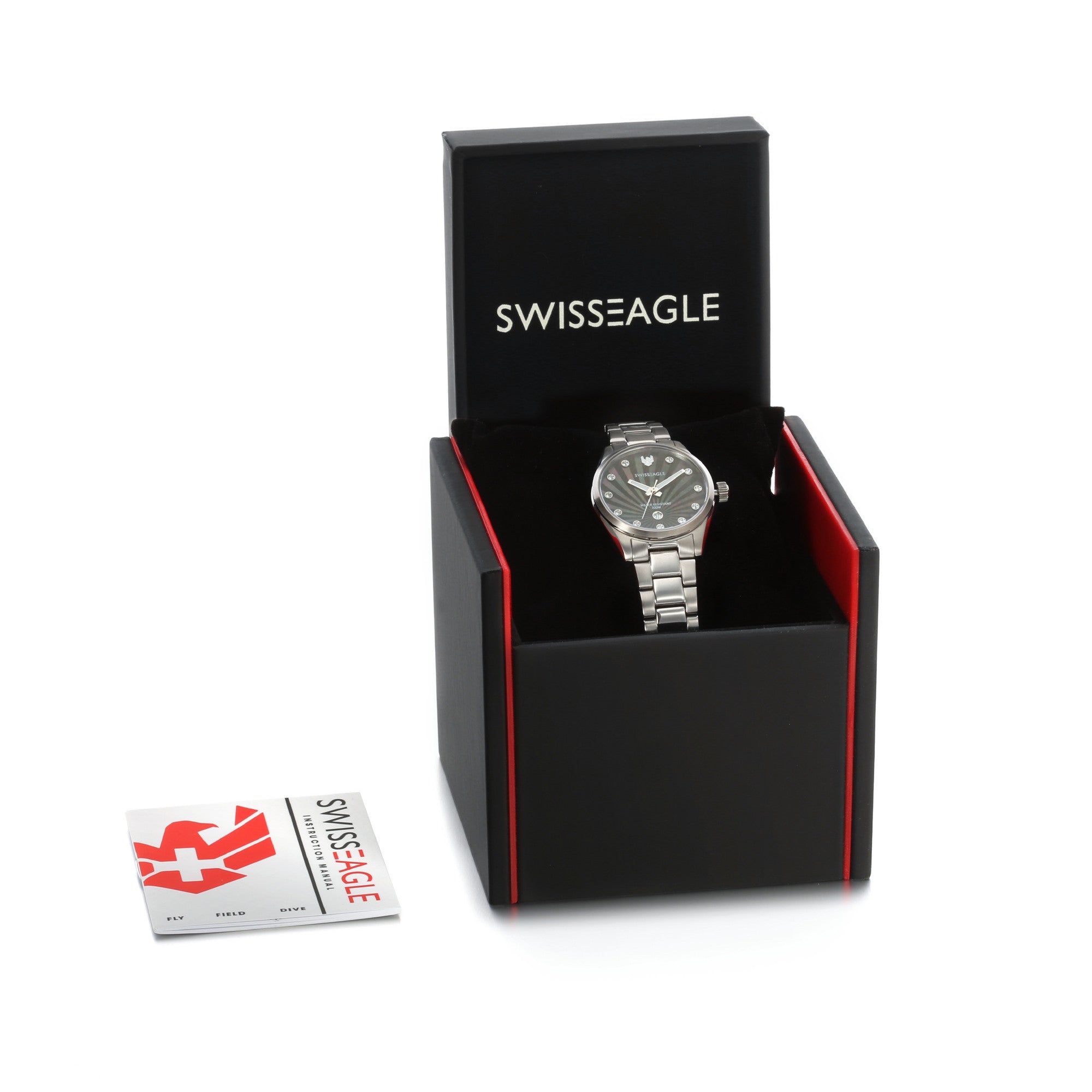 SWISS EAGLE Cadet Black Quartz SE-6048-11