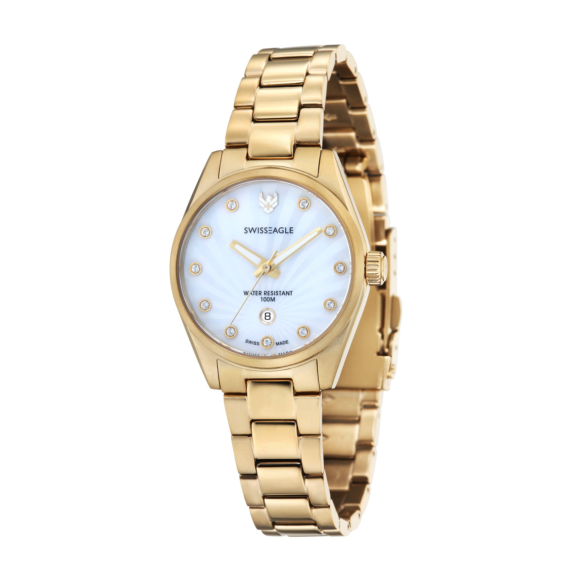 SWISS EAGLE Cadet Pearly White Quartz SE-6048-44