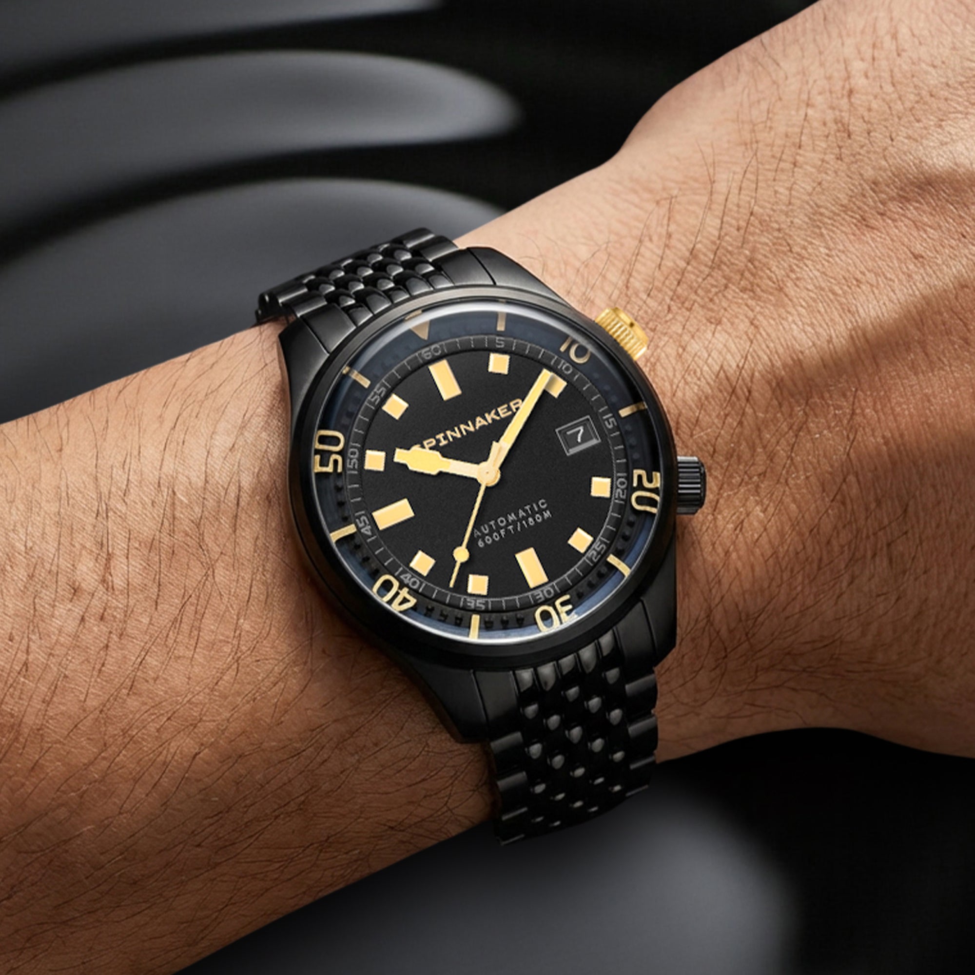 SPINNAKER Spinnaker Bradner Automatic Noir Radiance Men's Watch SP-5062-44