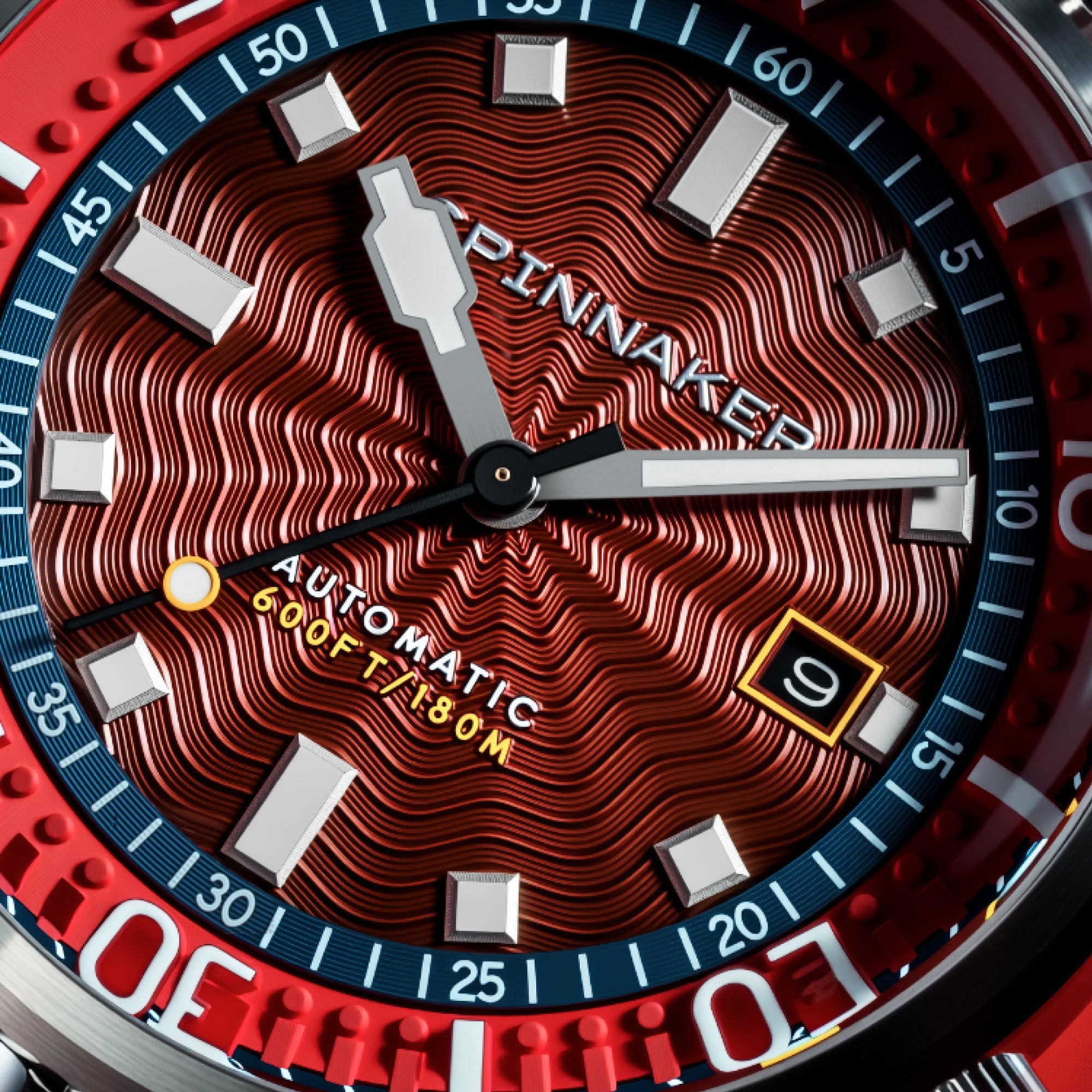 Spinnaker Bradner Automatic Burgundy Surge Men's Watch SP-5062-BB