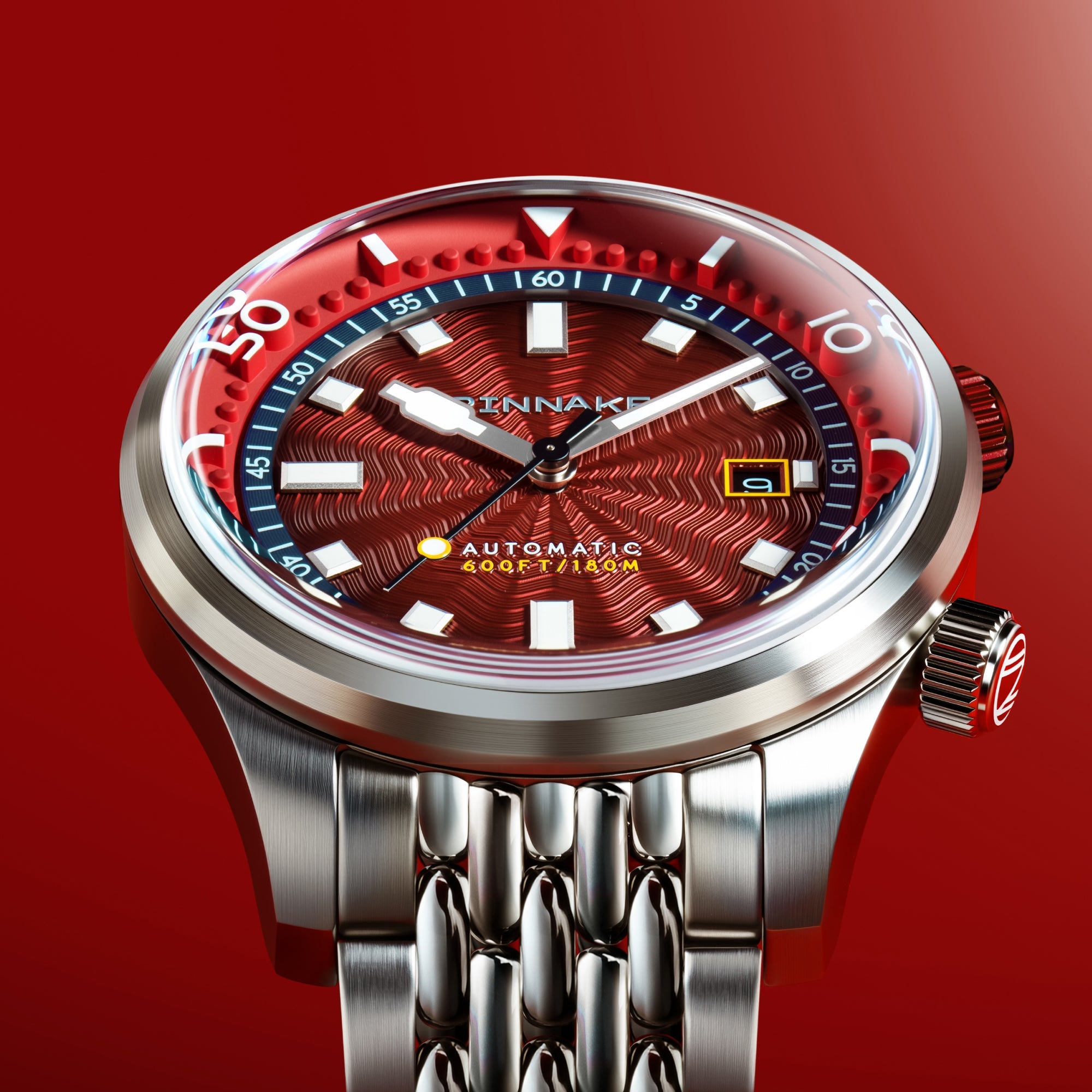 Spinnaker Bradner Automatic Burgundy Surge Men's Watch SP-5062-BB