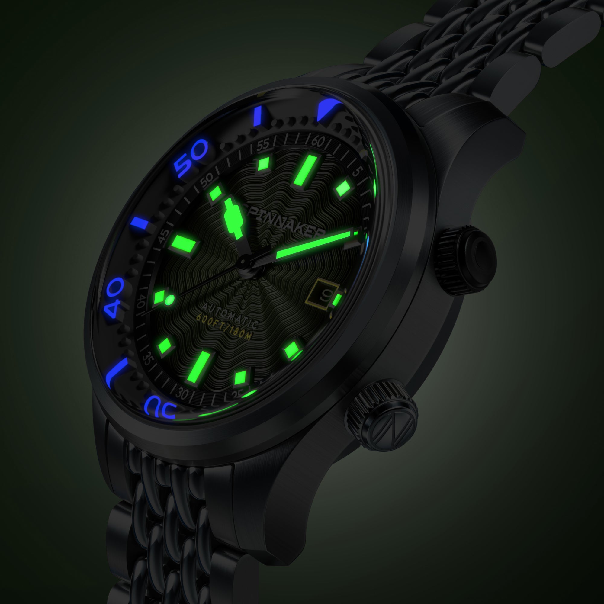 Spinnaker Bradner Automatic Clover Wave Men's Watch SP-5062-DD
