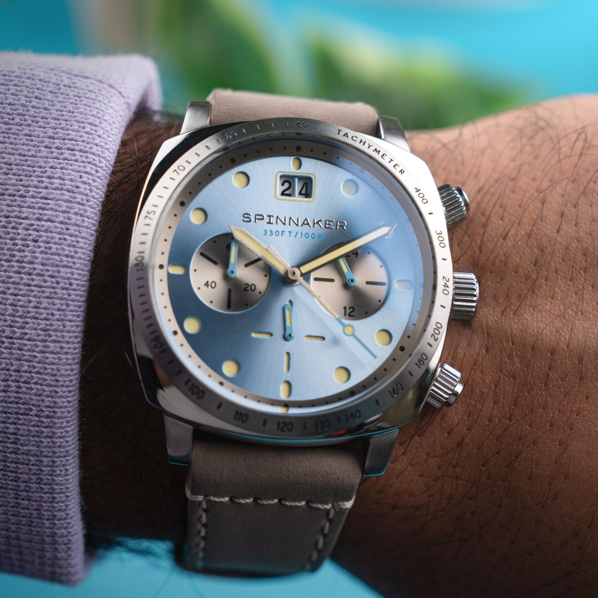 SPINNAKER Spinnaker Hull Chronograph Sky Blue Men's Watch SP-5068-04
