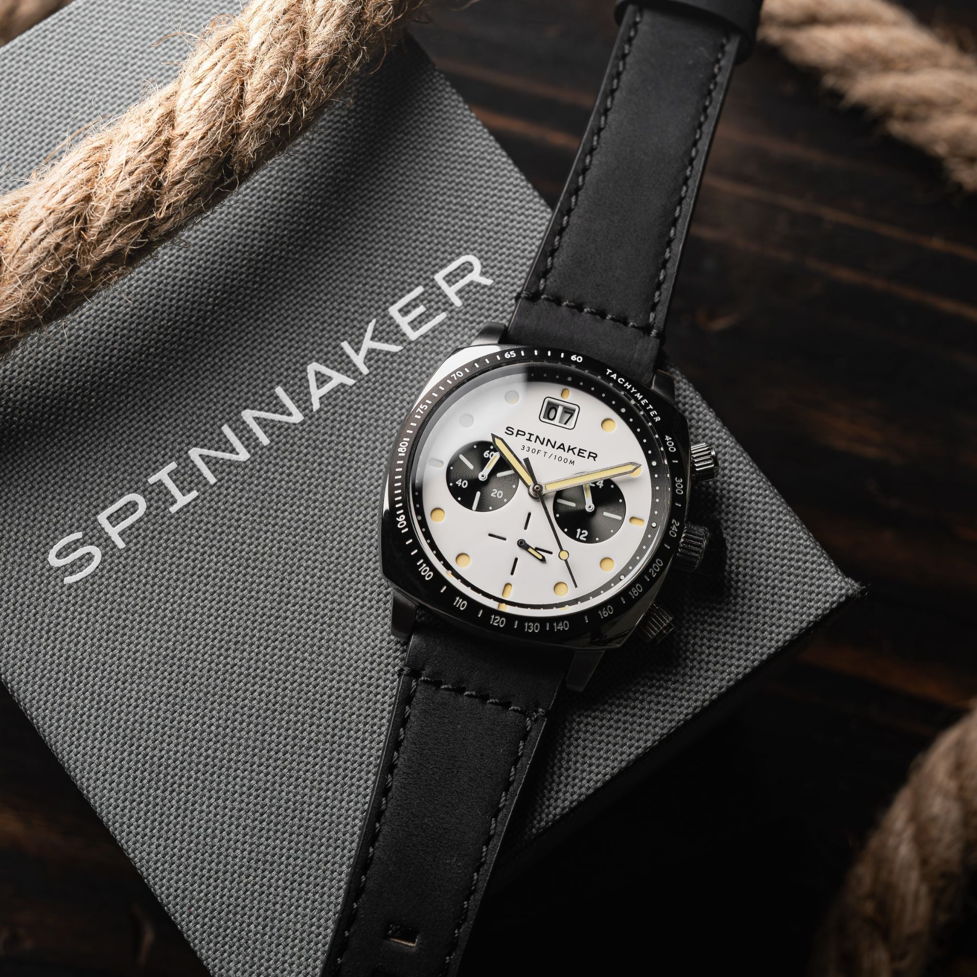 SPINNAKER Spinnaker Hull Chronograph Panda White Men's Watch SP-5068-07
