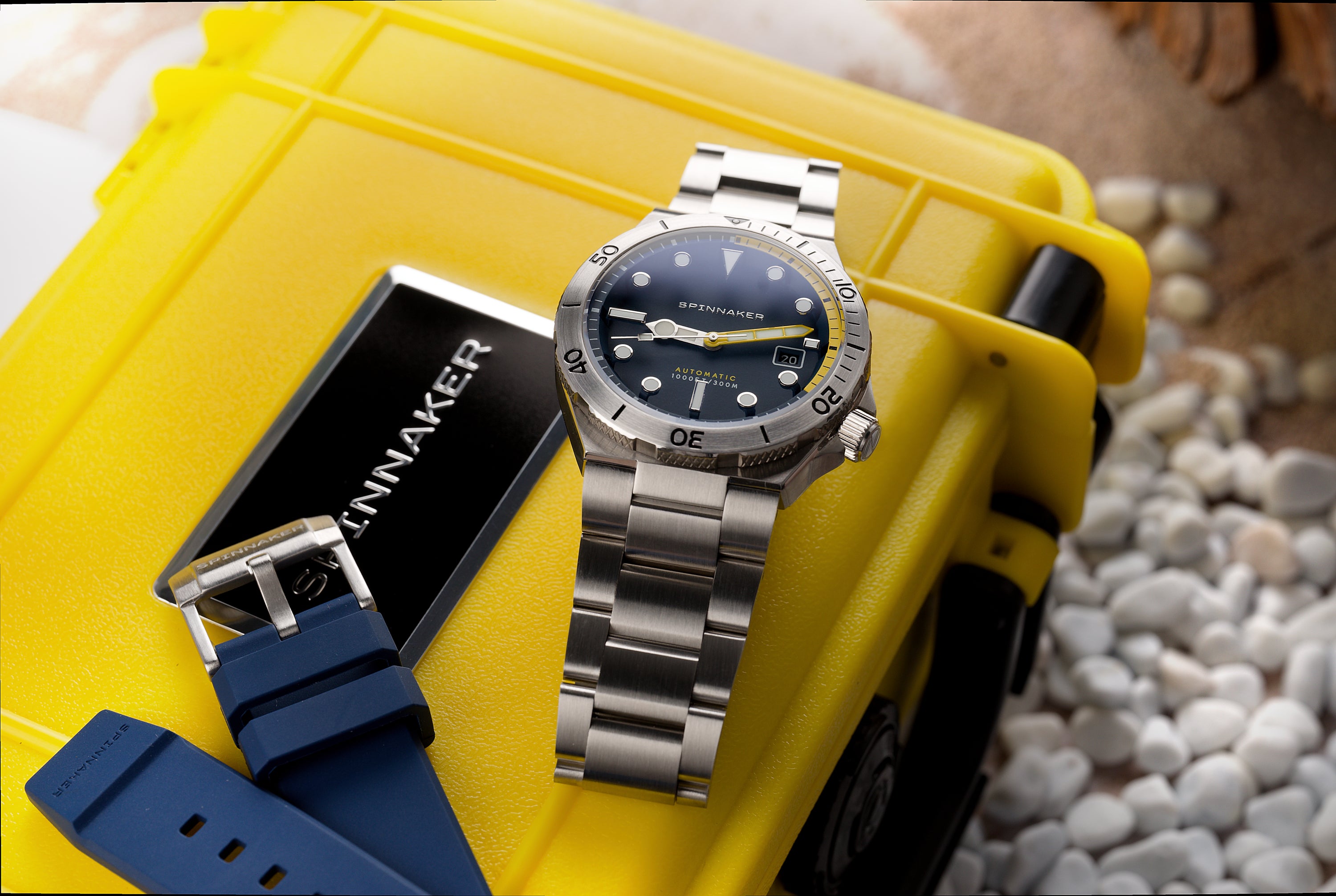 SPINNAKER Spinnaker Boettger Midnight Navy Japanese Automatic Men's Watch SP-5083-DD