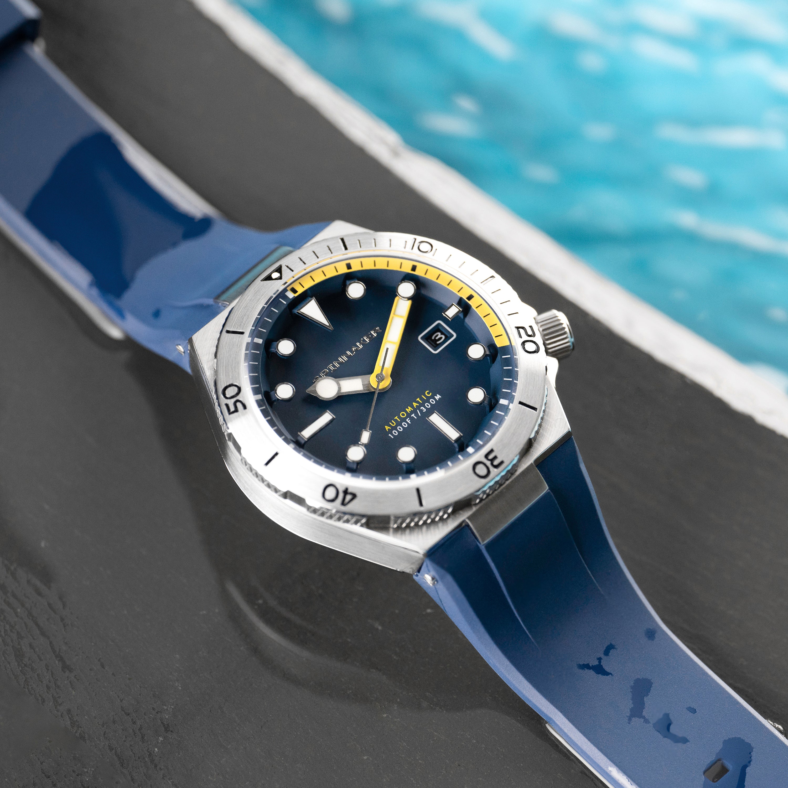 SPINNAKER Spinnaker Boettger Midnight Navy Japanese Automatic Men's Watch SP-5083-DD