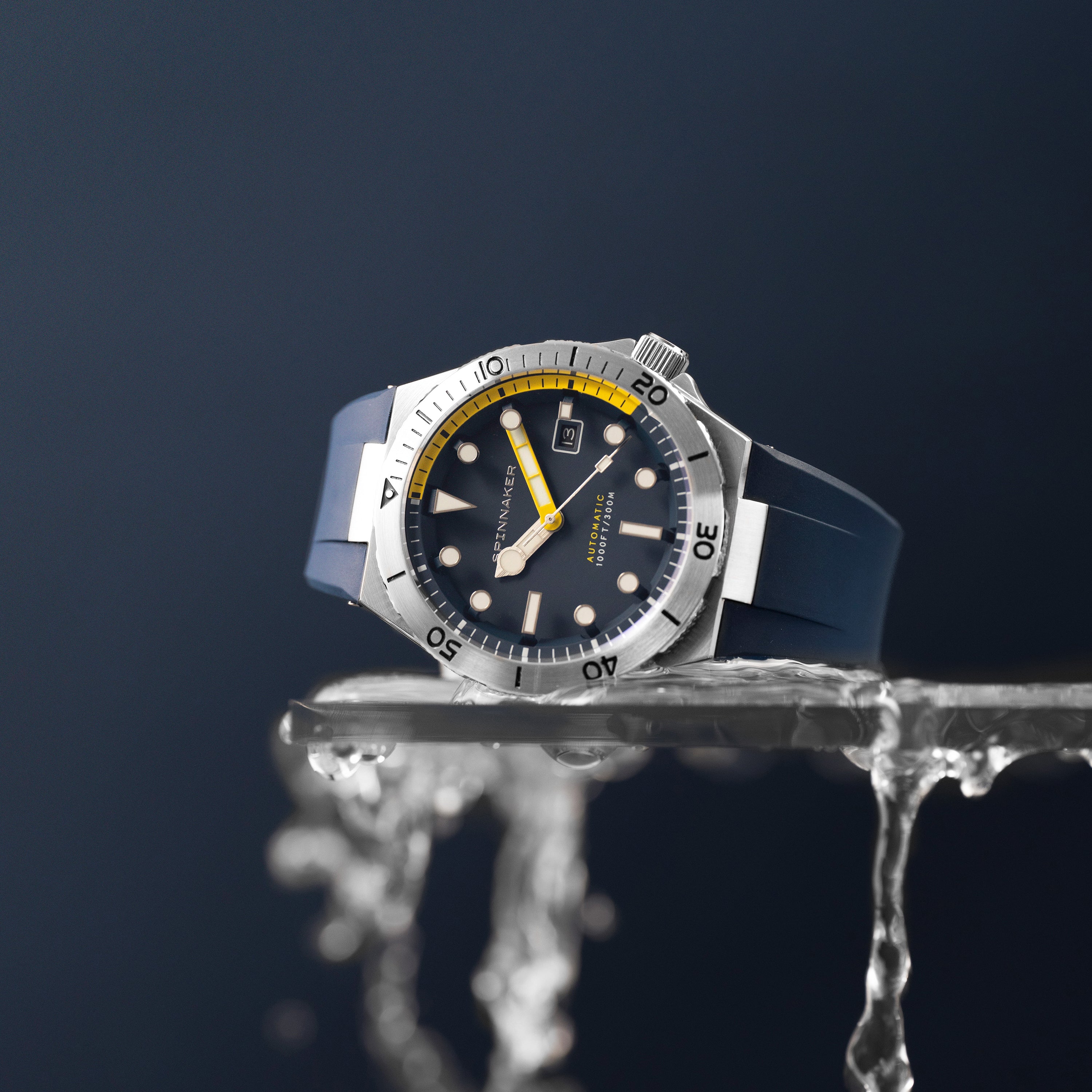 SPINNAKER Spinnaker Boettger Midnight Navy Japanese Automatic Men's Watch SP-5083-DD