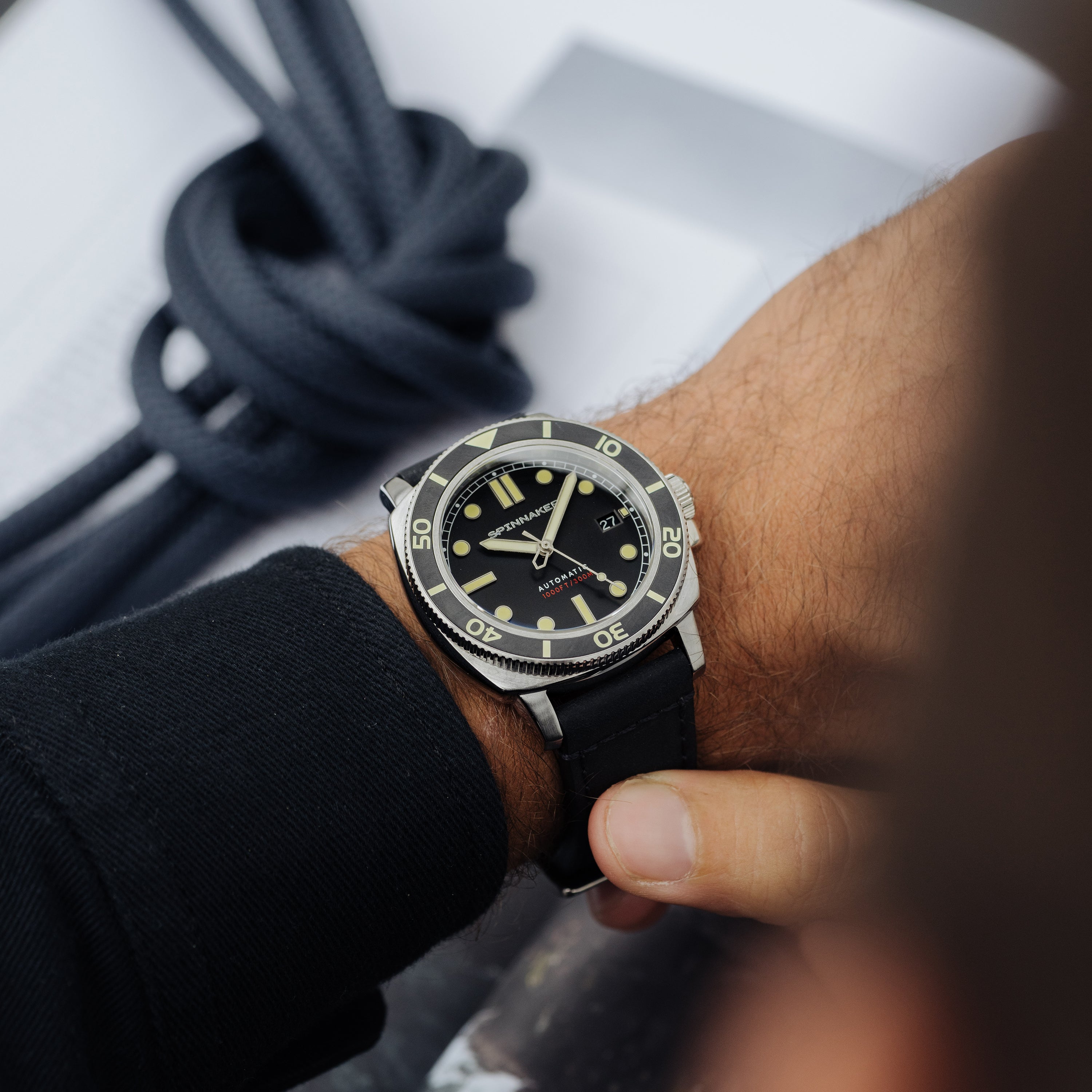 SPINNAKER Spinnaker Hull Diver Men's Automatic Tuxedo Black Watch SP-5088-01