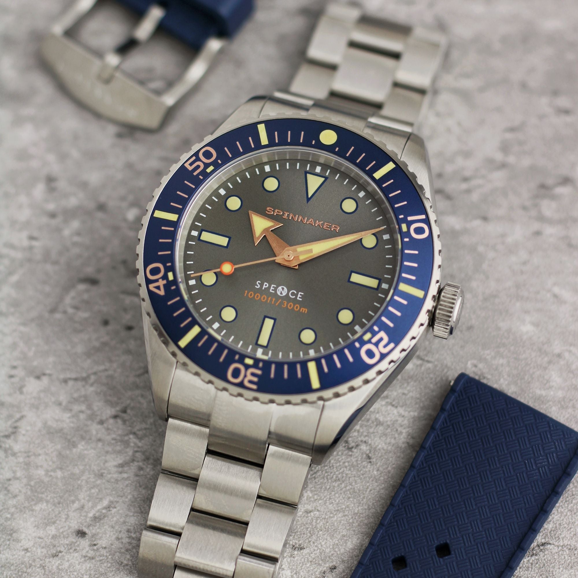 SPINNAKER Spinnaker Spence 300 Automatic Gunmetal Men's Watch SP-5097-77