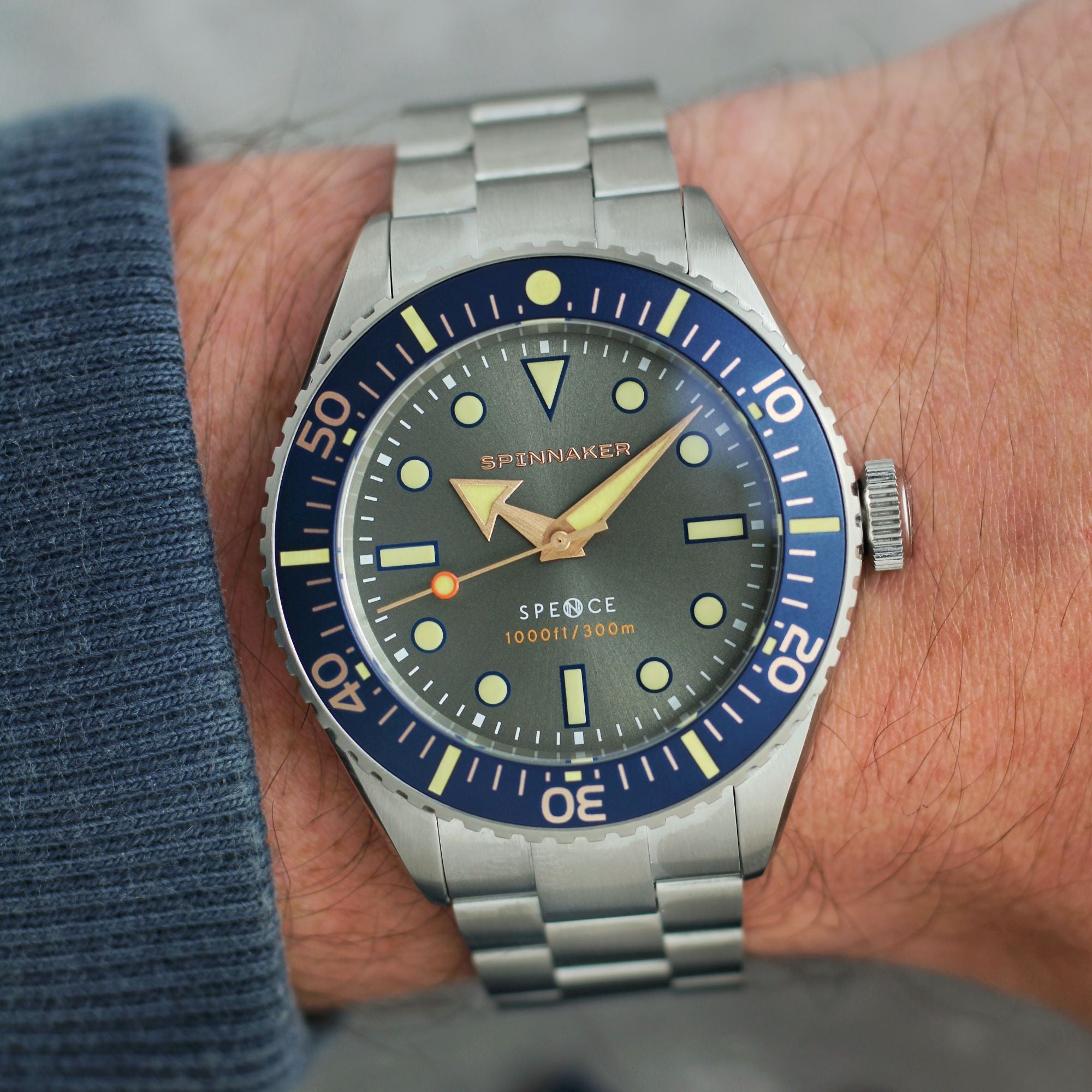 SPINNAKER Spinnaker Spence 300 Automatic Gunmetal Men's Watch SP-5097-77