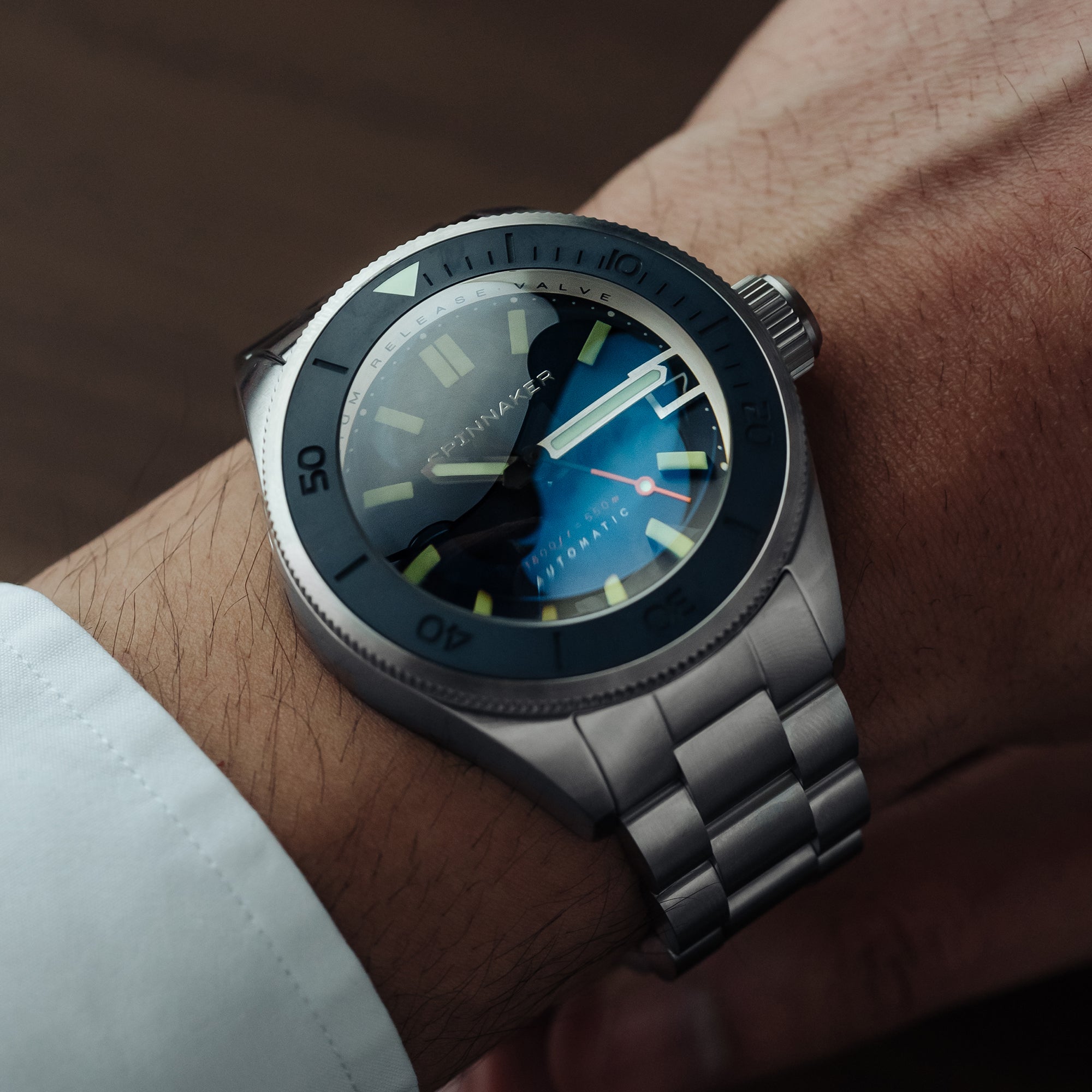 SPINNAKER Spinnaker Piccard Men's Japanese Automatic Dark Cerulean Watch SP-5098-22