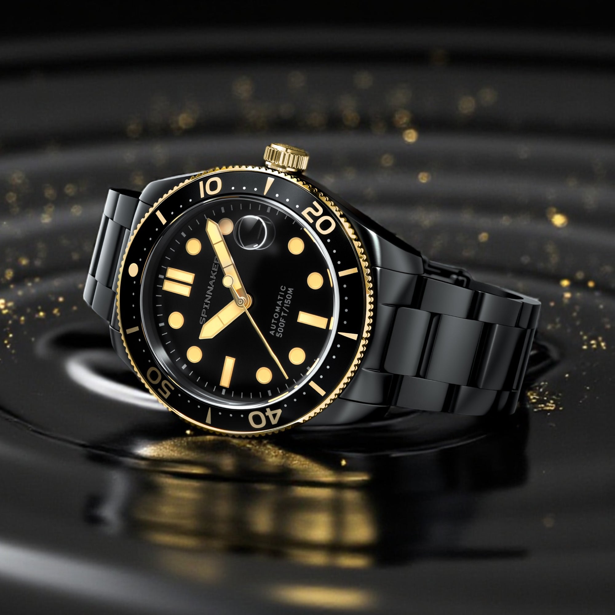 SPINNAKER Spinnaker Croft Mid-Size Automatic Sable Shine Men's Watch SP-5100-33