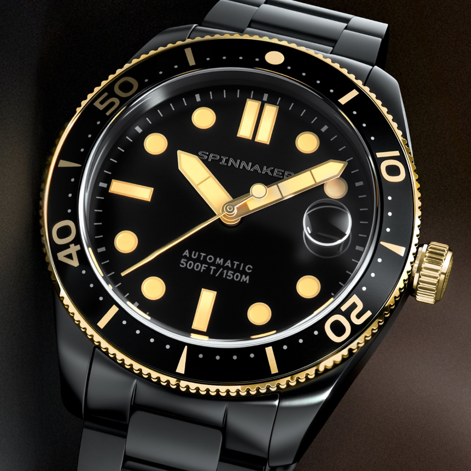 SPINNAKER Spinnaker Croft Mid-Size Automatic Sable Shine Men's Watch SP-5100-33