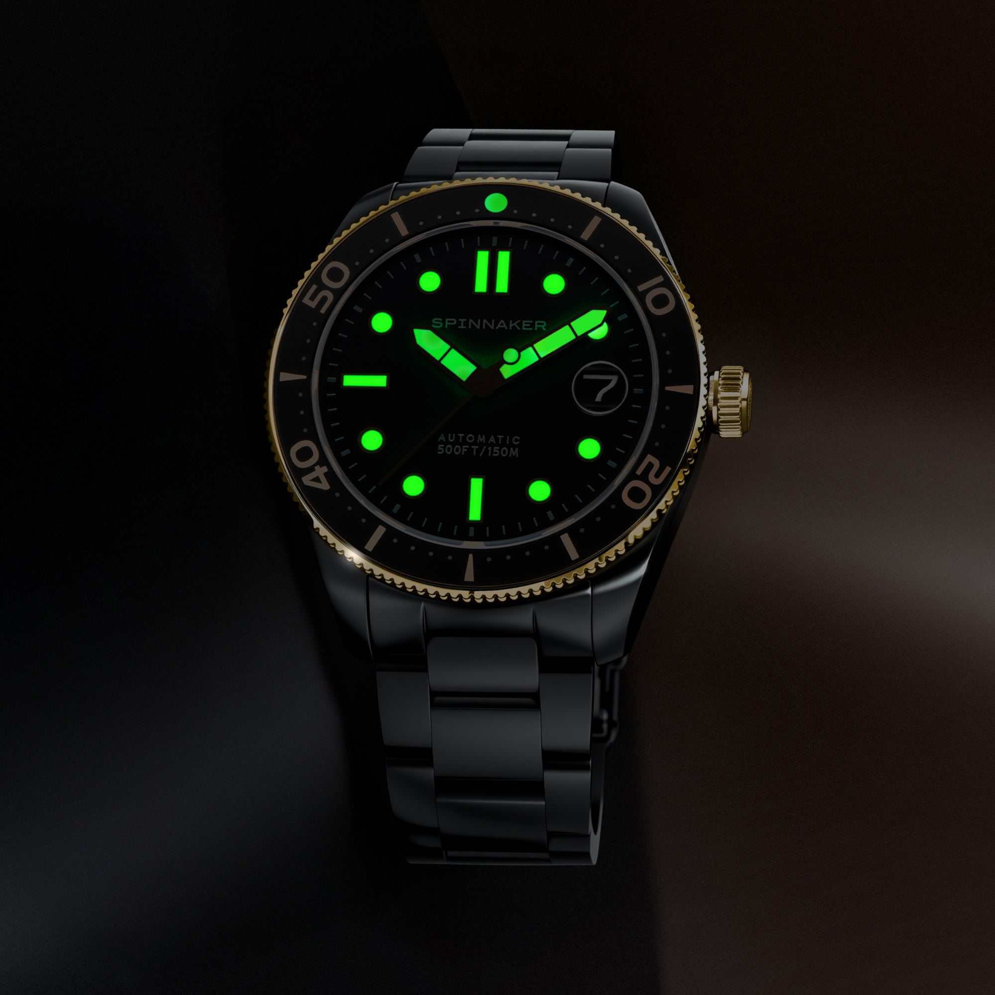 SPINNAKER Spinnaker Croft Mid-Size Automatic Sable Shine Men's Watch SP-5100-33