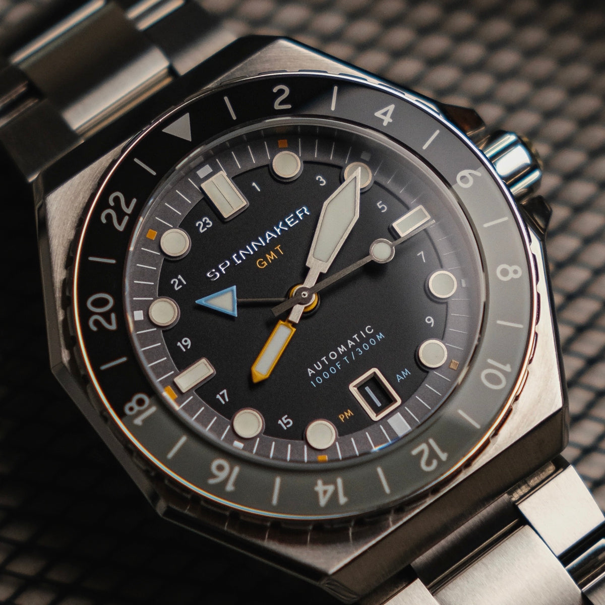SPINNAKER Spinnaker Harbour Grey Dumas GMT Automatic Men's Watch SP-5119-11