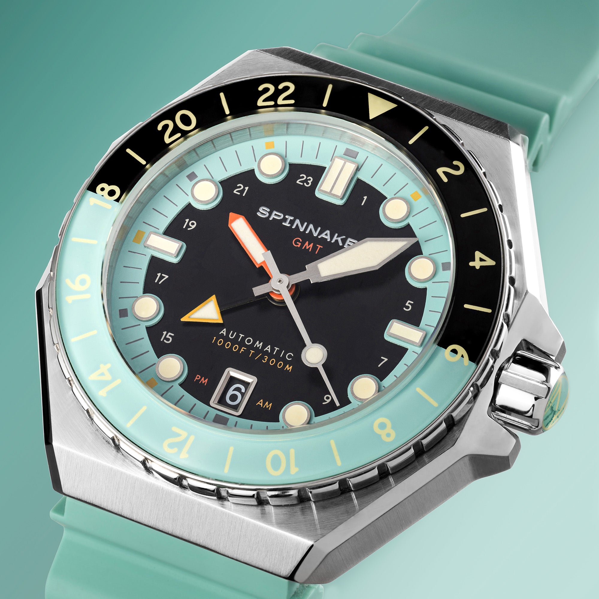 SPINNAKER Spinnaker Dark Turquoise Dumas GMT Automatic Men's Watch SP-5119-33