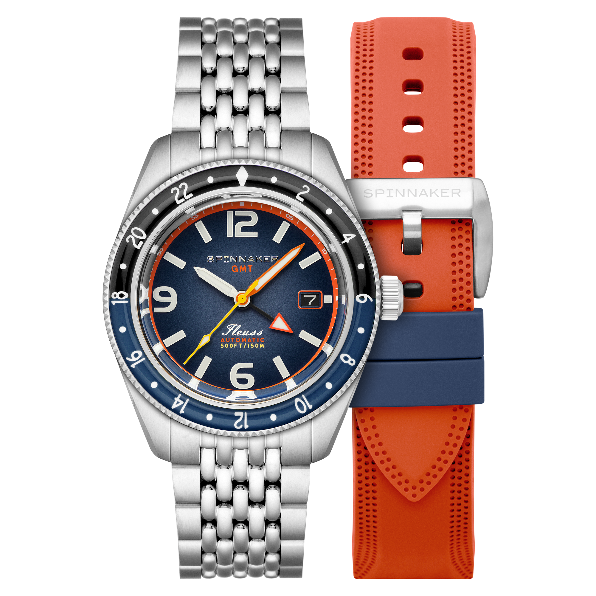 SPINNAKER Spinnaker Fleuss GMT Automatic Deep Blue Men's Watch