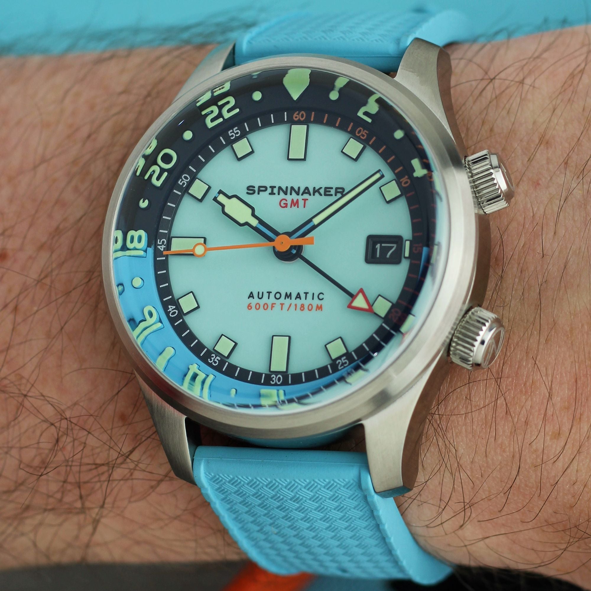 SPINNAKER Spinnaker Bradner GMT Automatic Aquamarine Blue Men's Watch