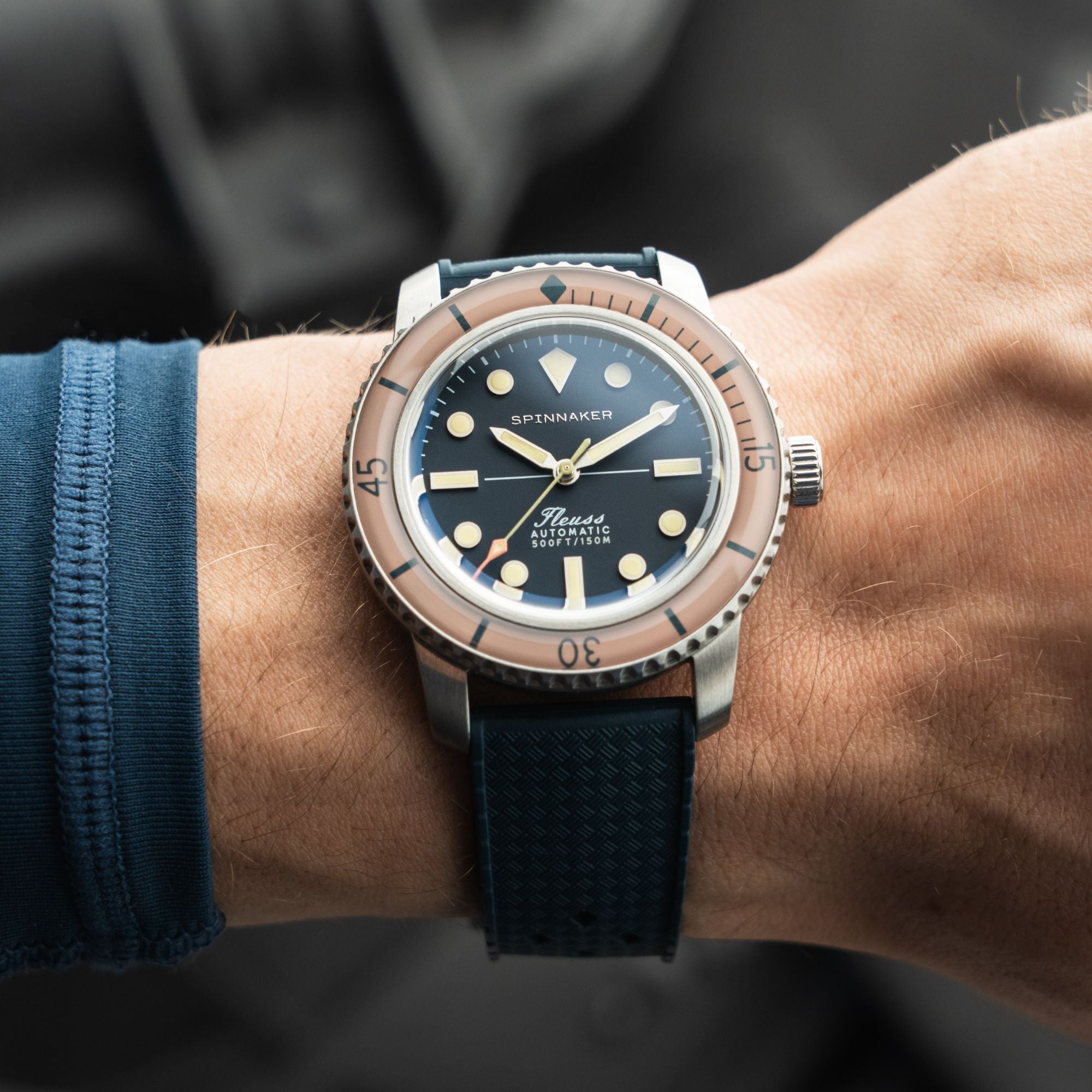 SPINNAKER Spinnaker Fleuss 40 Automatic 145TH Limited Edition Deep Blue Men's Watch SP-5133-66