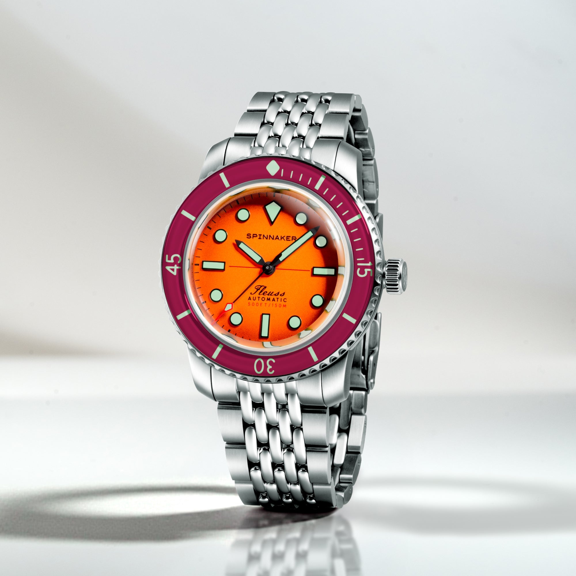 SPINNAKER Spinnaker Fleuss 40 Automatic Sunset Amber Men's Watch SP-5133-99