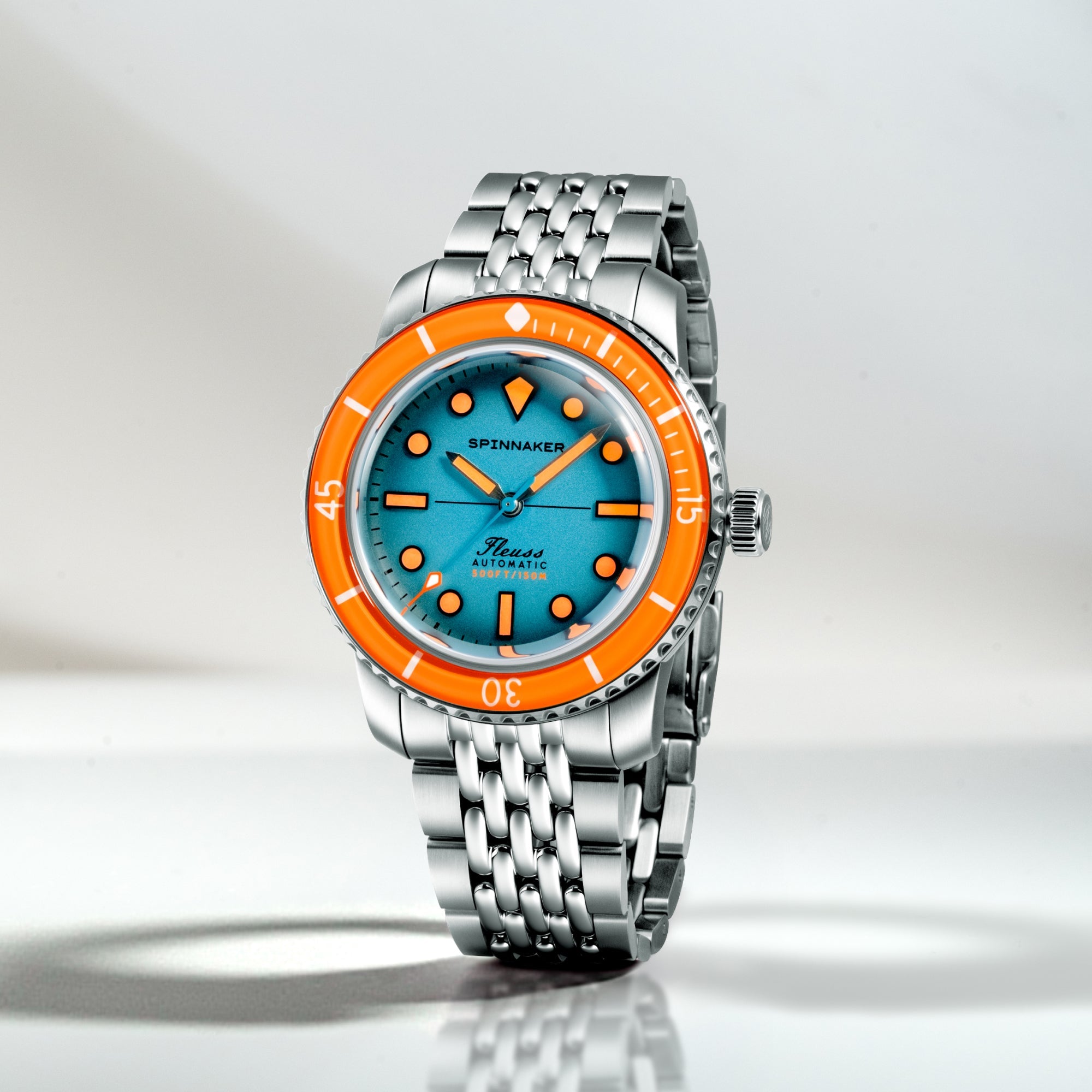 SPINNAKER Spinnaker Fleuss 40 Automatic Teal Mirage Men's Watch SP-5133-CC