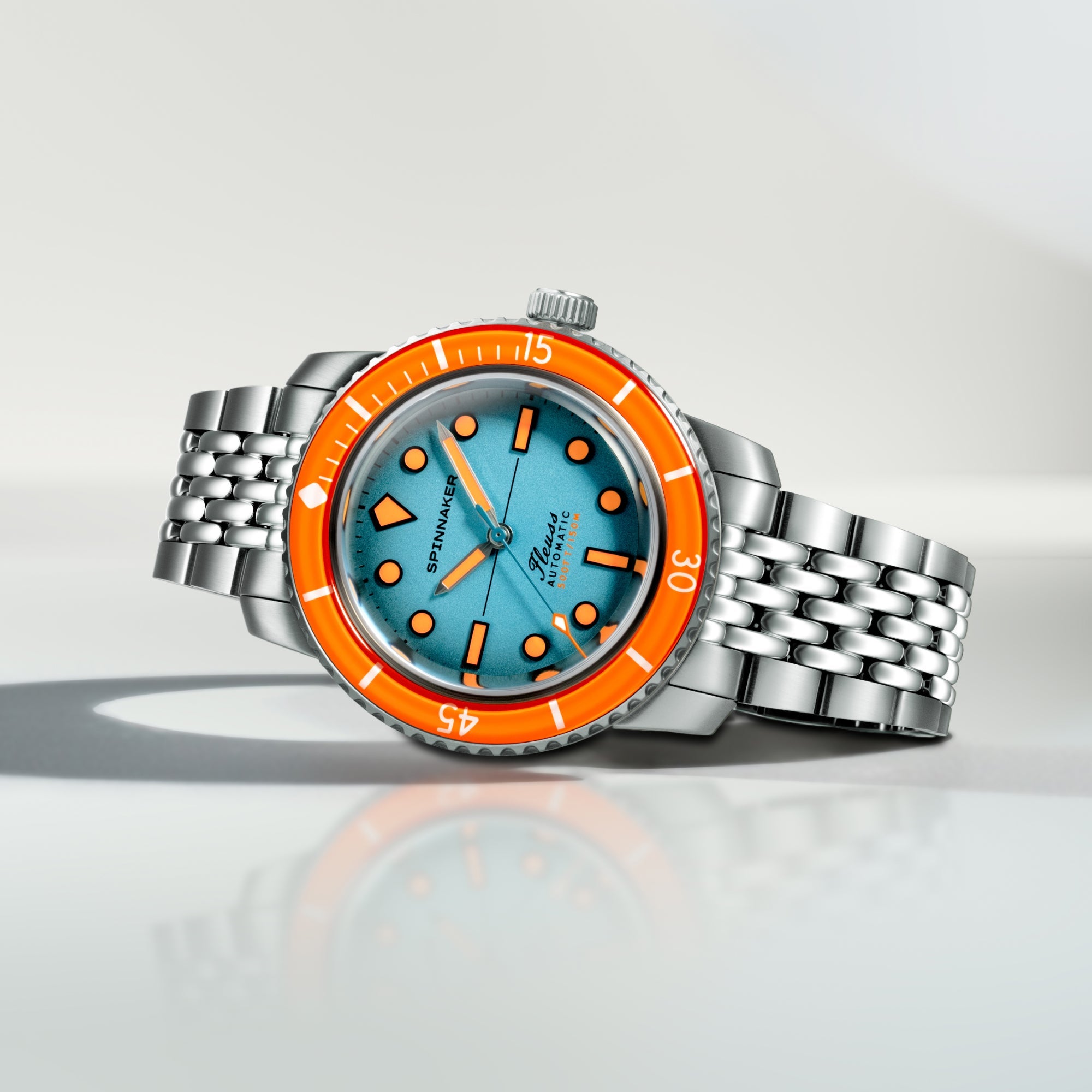 SPINNAKER Spinnaker Fleuss 40 Automatic Teal Mirage Men's Watch SP-5133-CC