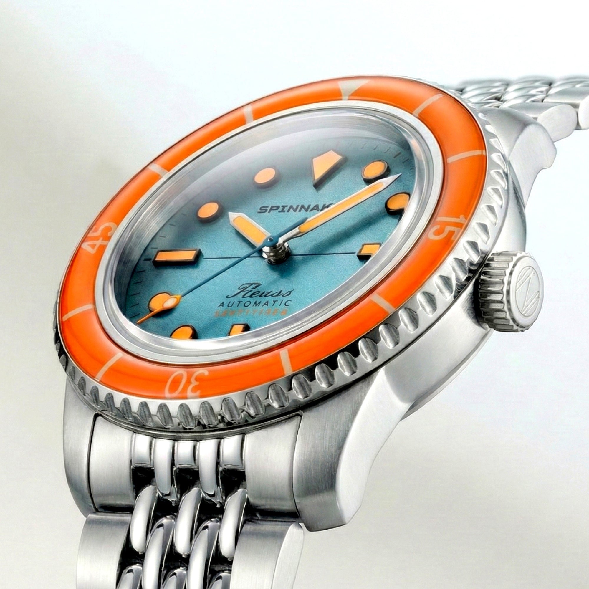 SPINNAKER Spinnaker Fleuss 40 Automatic Teal Mirage Men's Watch SP-5133-CC