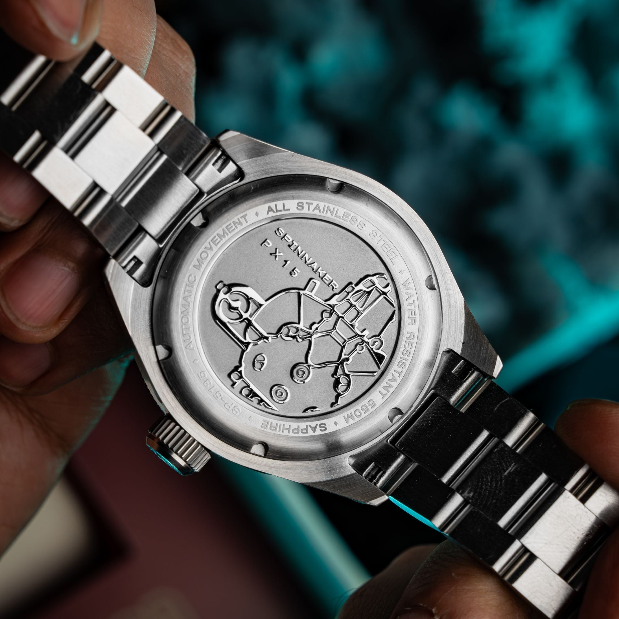 SPINNAKER Spinnaker Piccard Skeleton Automatic Mist Green Men's Watch SP-5135-22