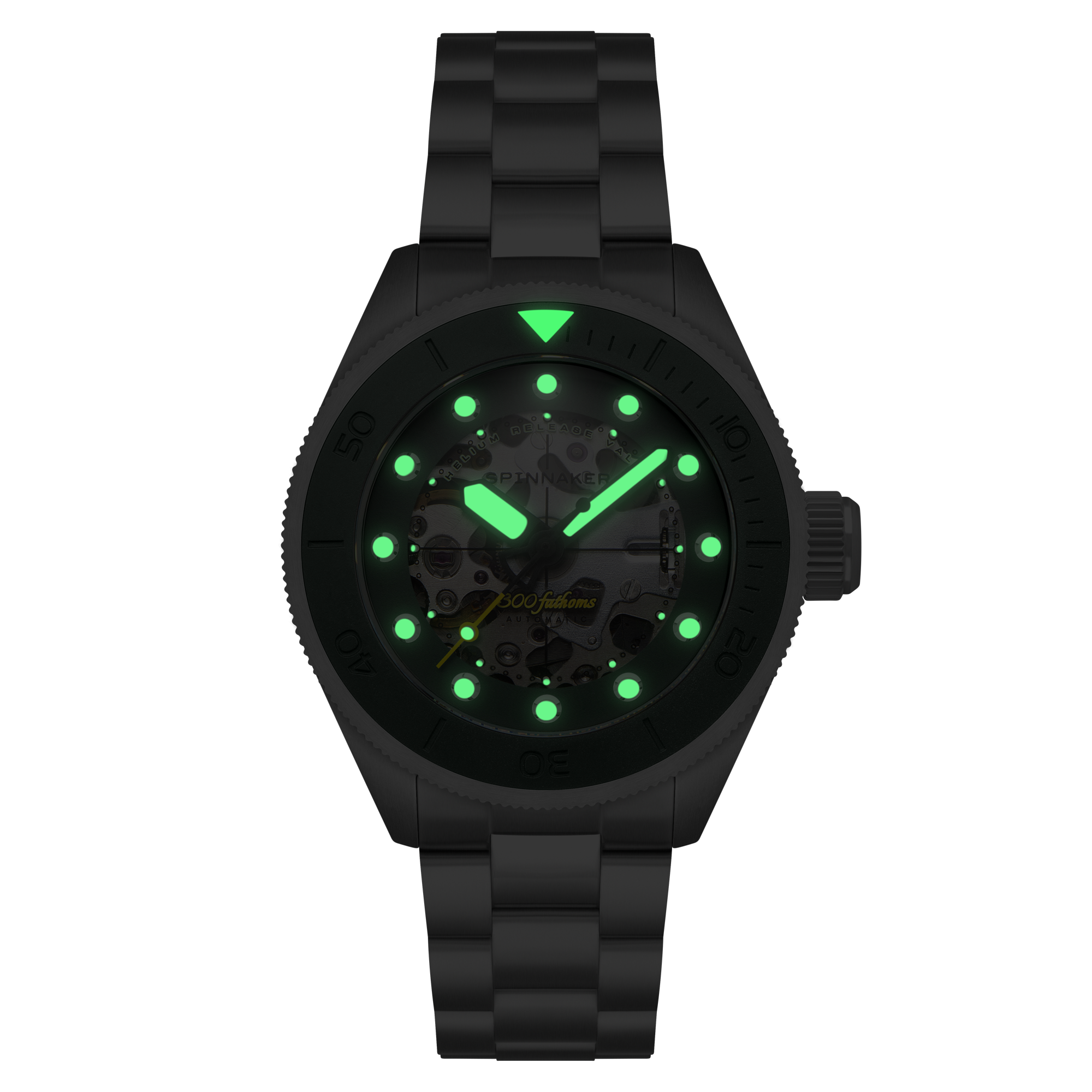 SPINNAKER Spinnaker Piccard Skeleton Automatic Mist Green Men's Watch SP-5135-22