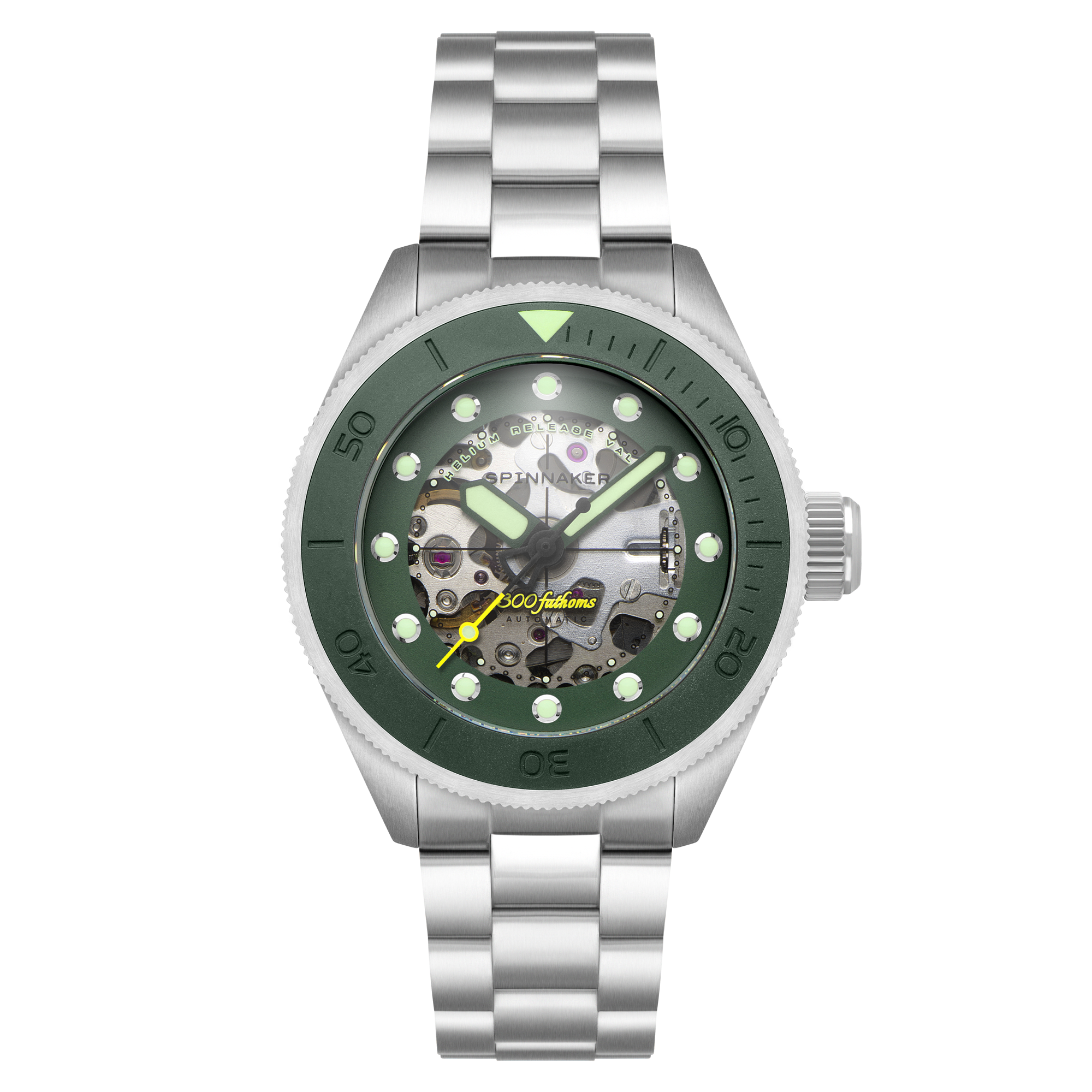 SPINNAKER Spinnaker Piccard Skeleton Automatic Mist Green Men's Watch SP-5135-22