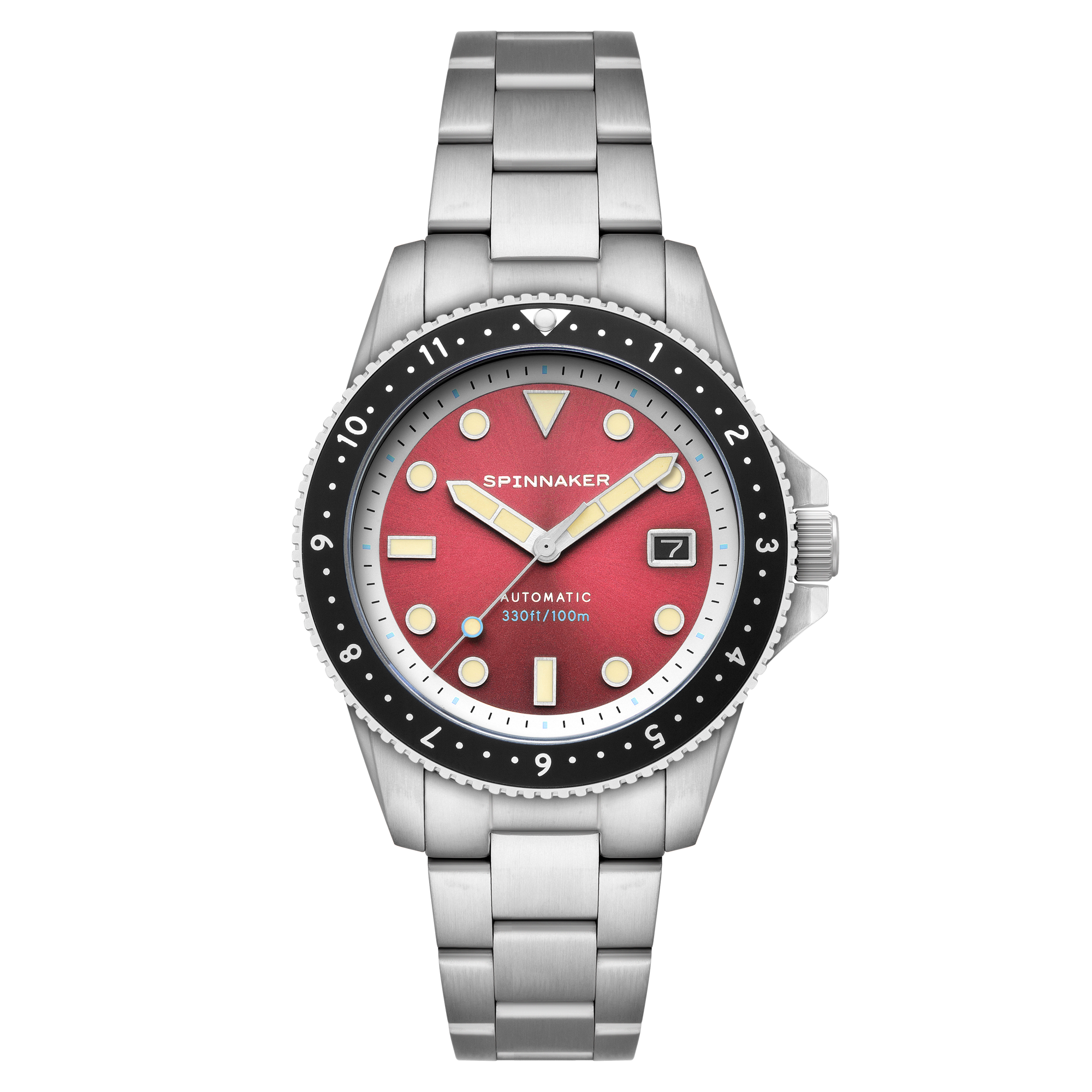 SPINNAKER Spinnaker Croft Pioneer Automatic Sangria Red Men's Watch