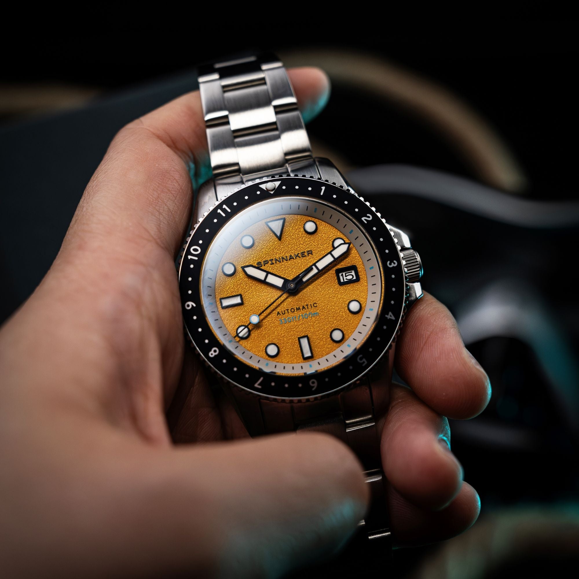 SPINNAKER Spinnaker Croft Pioneer Automatic Sunset Yellow Men's Watch SP-5136-77
