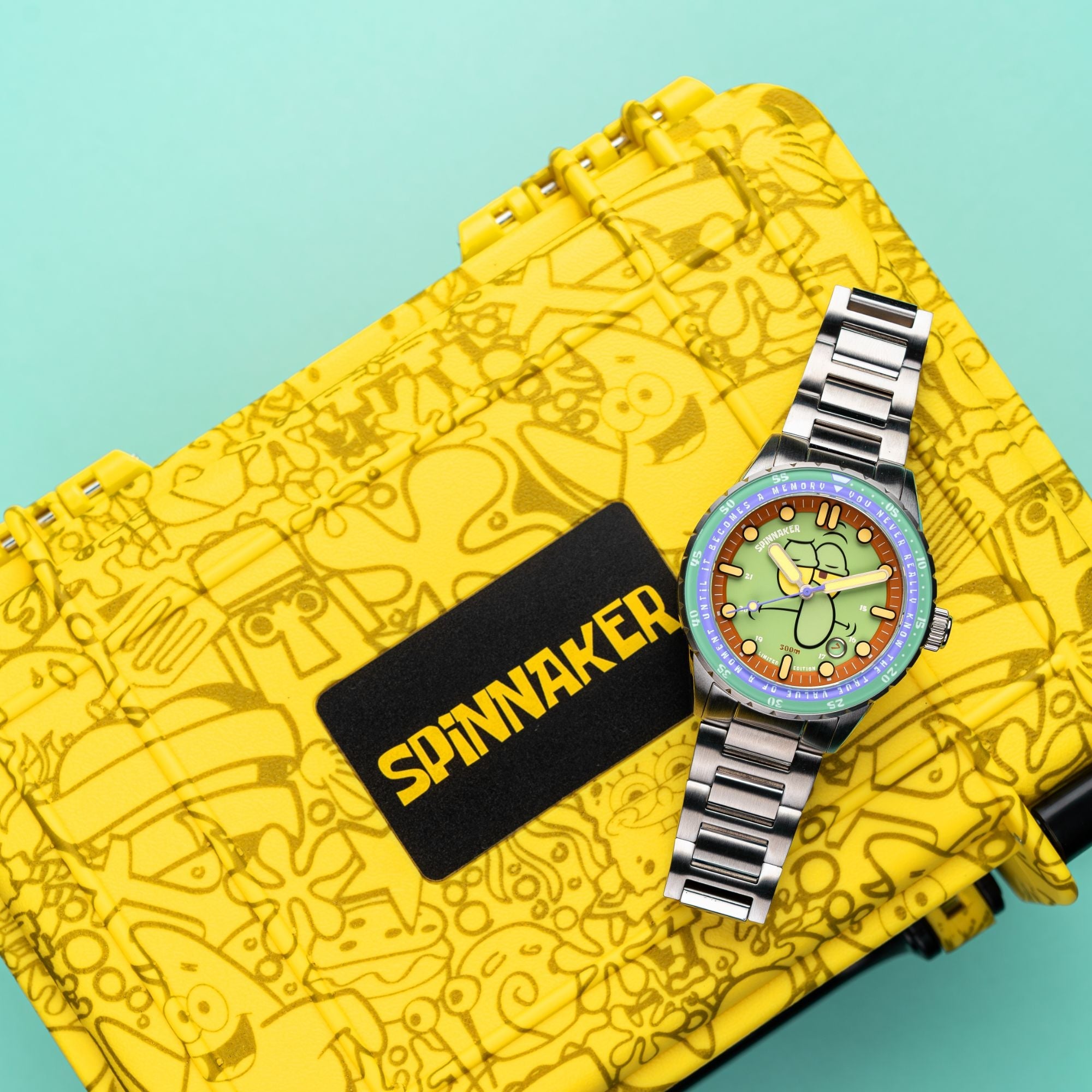 SPINNAKER Spinnaker Squidward Green Hass Automatic Spongebob Squarepants 25th Limited Edition SP-5138-33