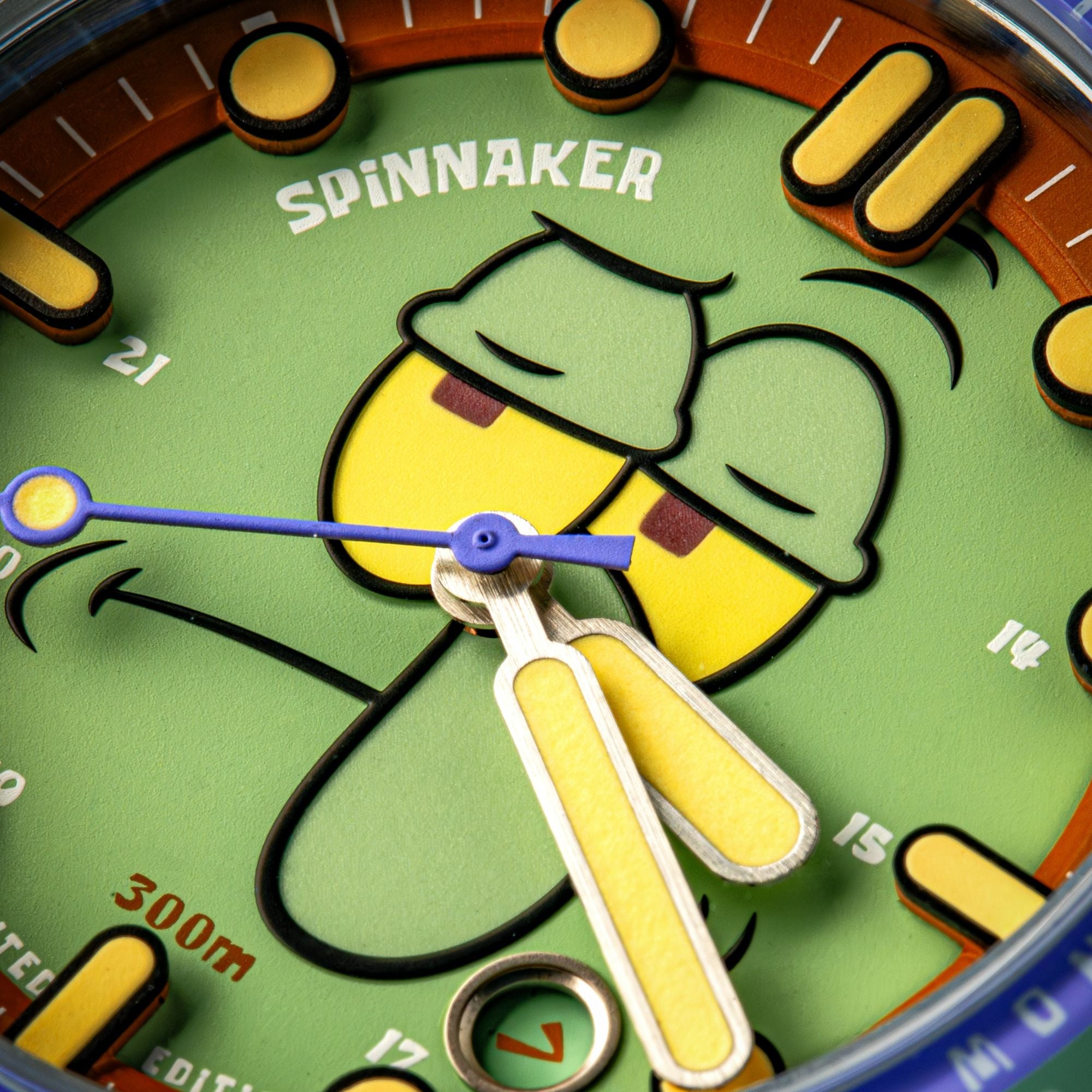 SPINNAKER Spinnaker Squidward Green Hass Automatic Spongebob Squarepants 25th Limited Edition SP-5138-33