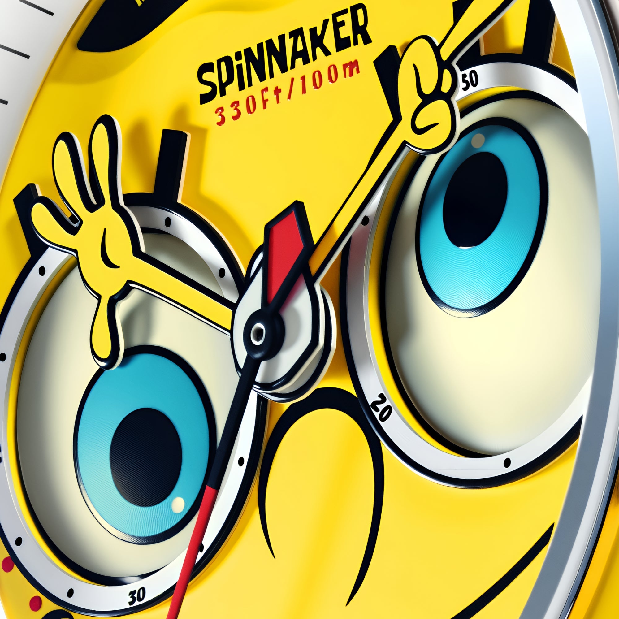 SPINNAKER Spinnaker Fleuss Mechanical Chronograph Spongebob Squarepants Eyedial Limited Edition Googly Yellow Men's Watch SP-5153-01