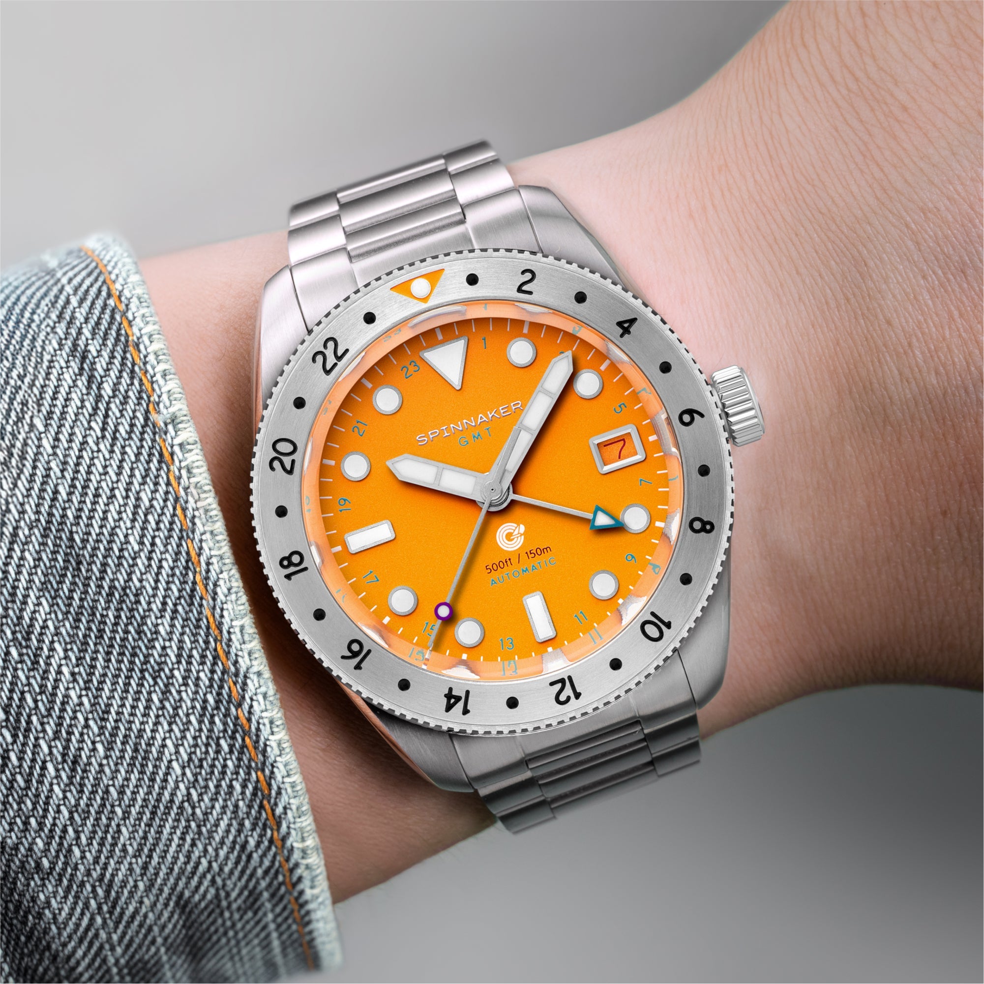 Croft 39 GMT Automatic Spinnaker Croft 39 Gmt Automatic Solar Burst Men's Watch SP-5157-22