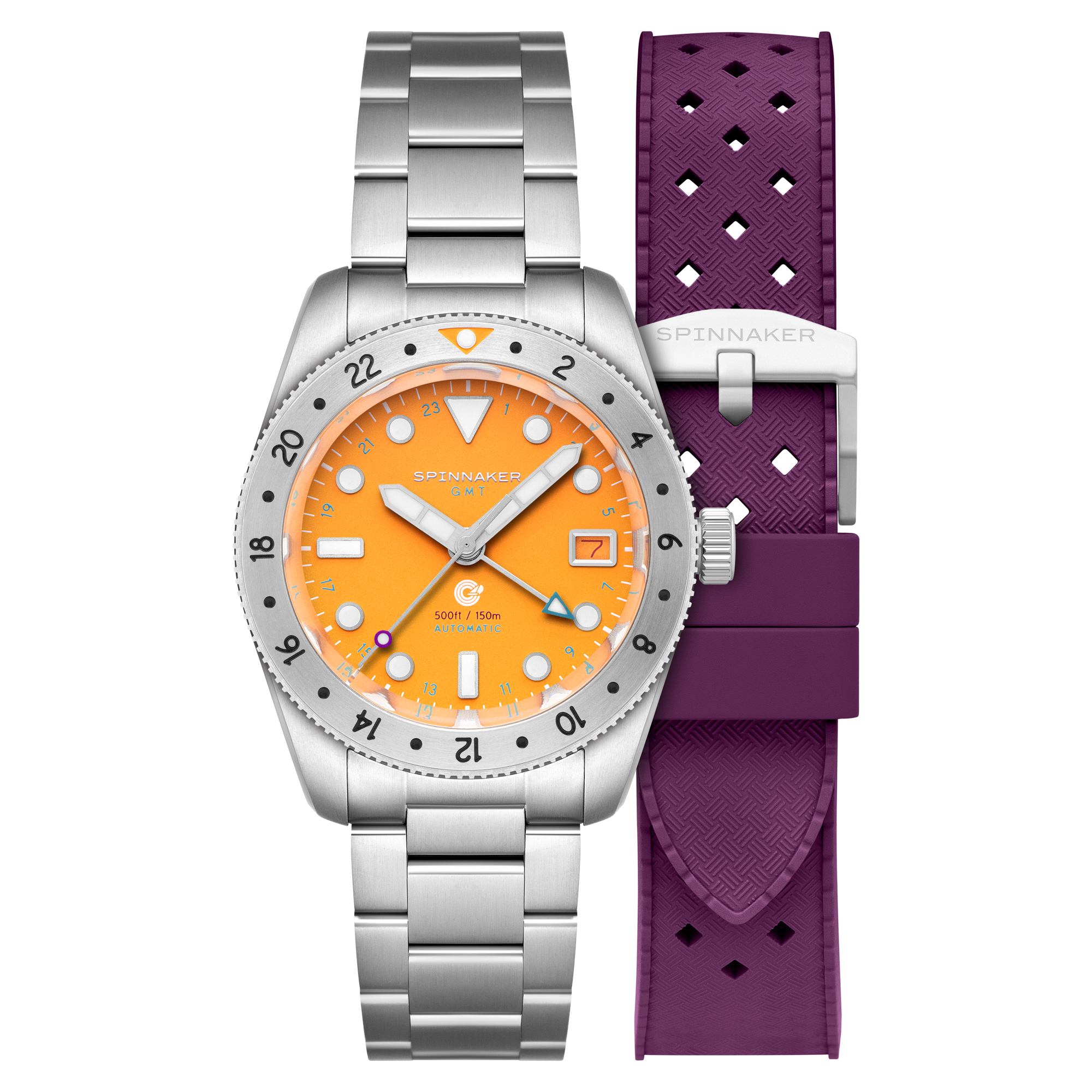 Croft 39 GMT Automatic Spinnaker Croft 39 Gmt Automatic Solar Burst Men's Watch SP-5157-22