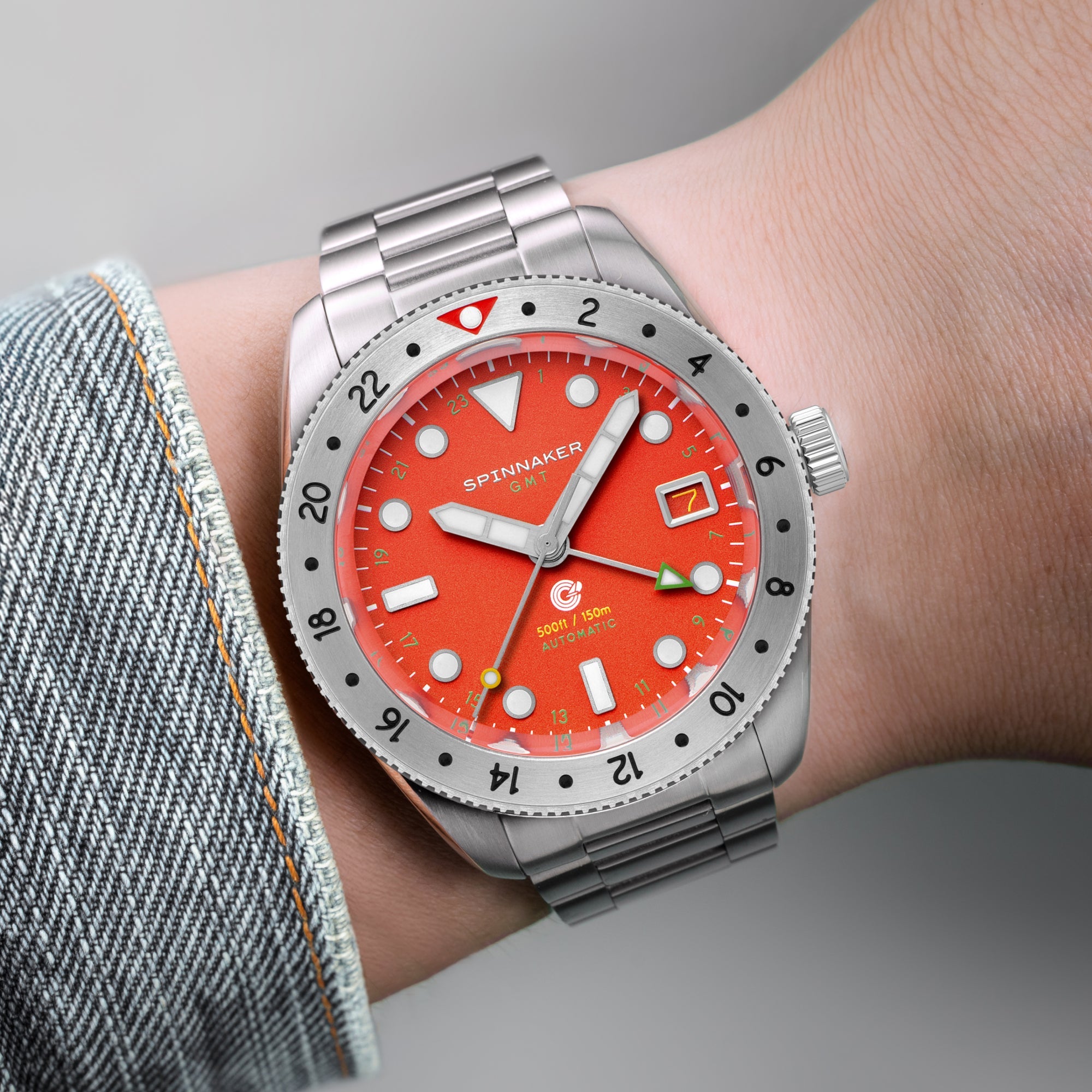 Croft 39 GMT Automatic Spinnaker Croft 39 Gmt Automatic Flame Red Men's Watch SP-5157-33