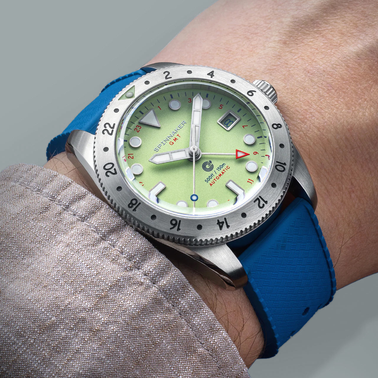 Croft 39 GMT Automatic Spinnaker Croft 39 Gmt Automatic Mint Moment Men's Watch SP-5157-44