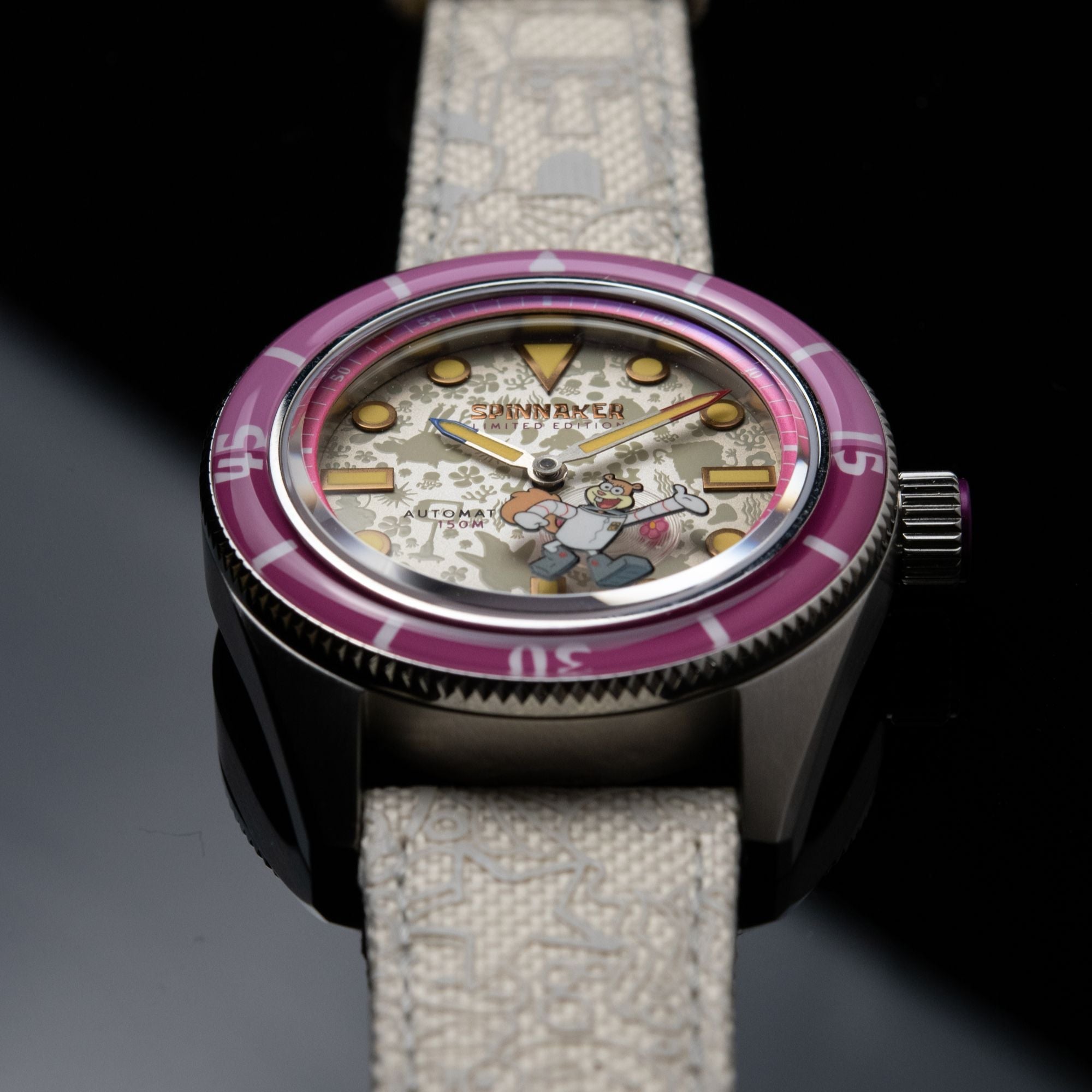 SPINNAKER Spinnaker Fleuss Automatic Spongebob Squarepants Frenemies Limited Edition Sandy White Men's Watch SP-5160-03
