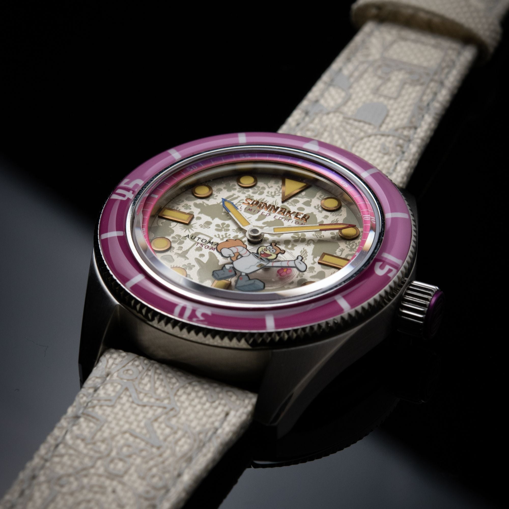 SPINNAKER Spinnaker Fleuss Automatic Spongebob Squarepants Frenemies Limited Edition Sandy White Men's Watch SP-5160-03