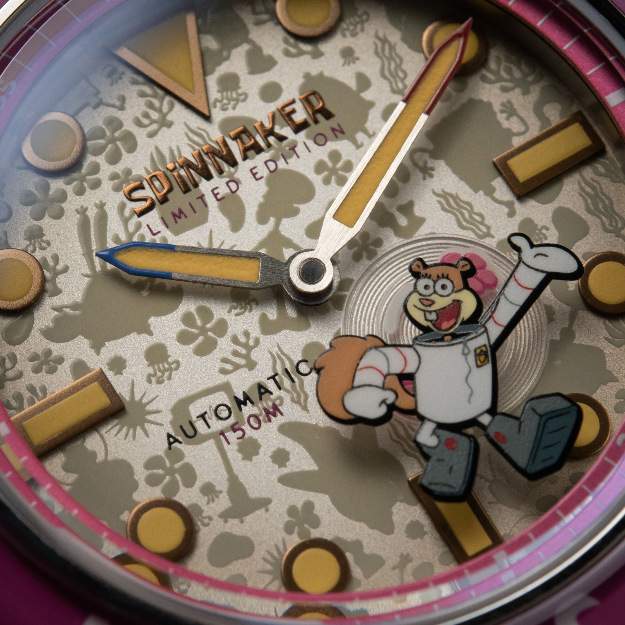 SPINNAKER Spinnaker Fleuss Automatic Spongebob Squarepants Frenemies Limited Edition Sandy White Men's Watch SP-5160-03