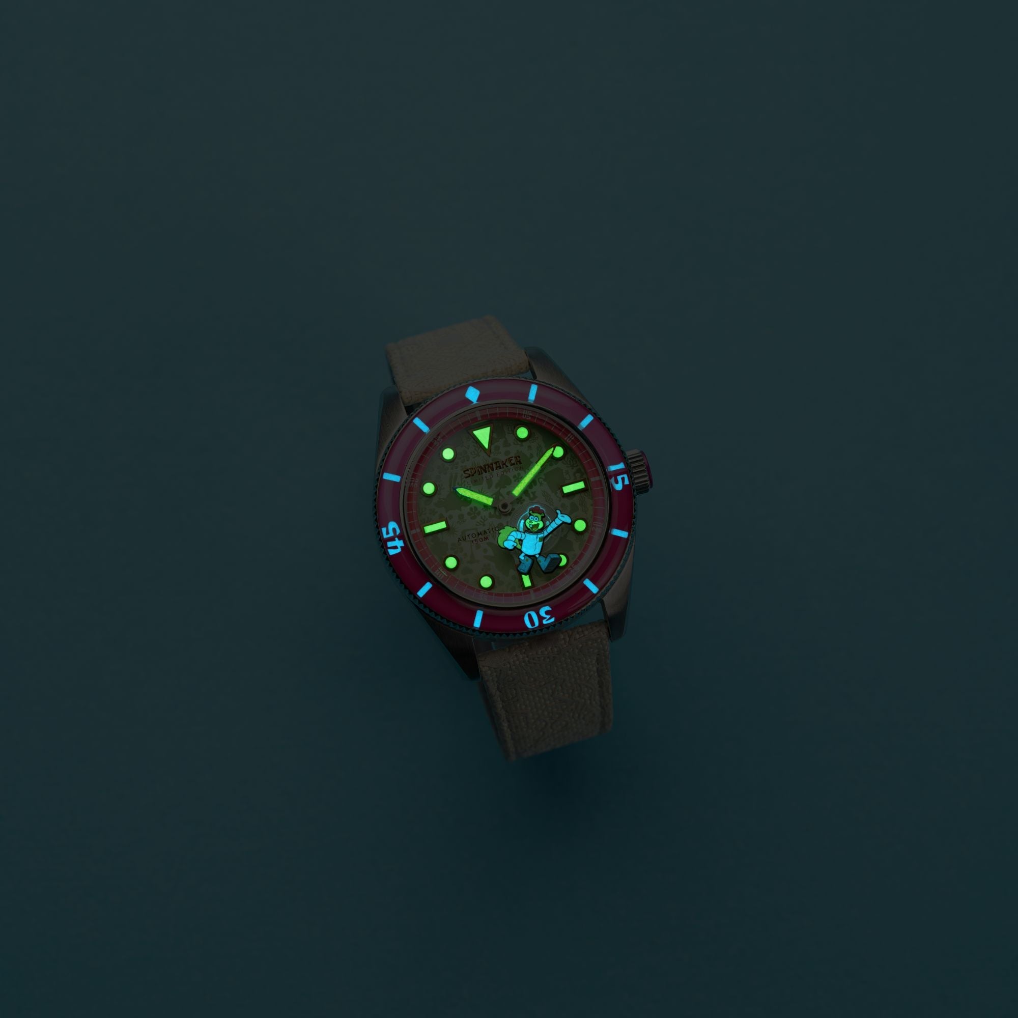 SPINNAKER Spinnaker Fleuss Automatic Spongebob Squarepants Frenemies Limited Edition Sandy White Men's Watch SP-5160-03