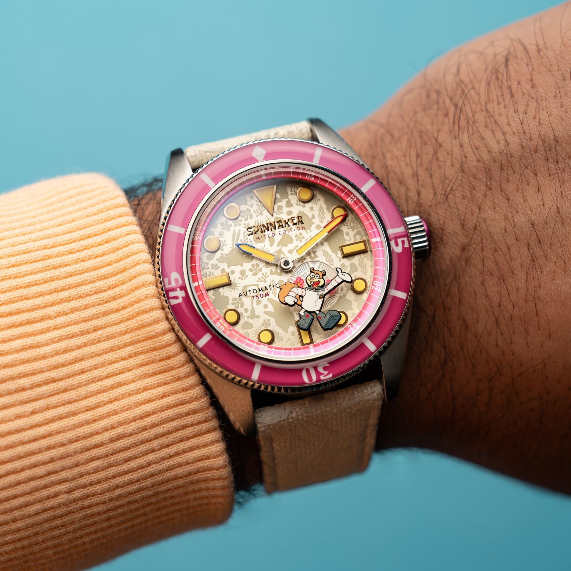 SPINNAKER Spinnaker Fleuss Automatic Spongebob Squarepants Frenemies Limited Edition Sandy White Men's Watch SP-5160-03