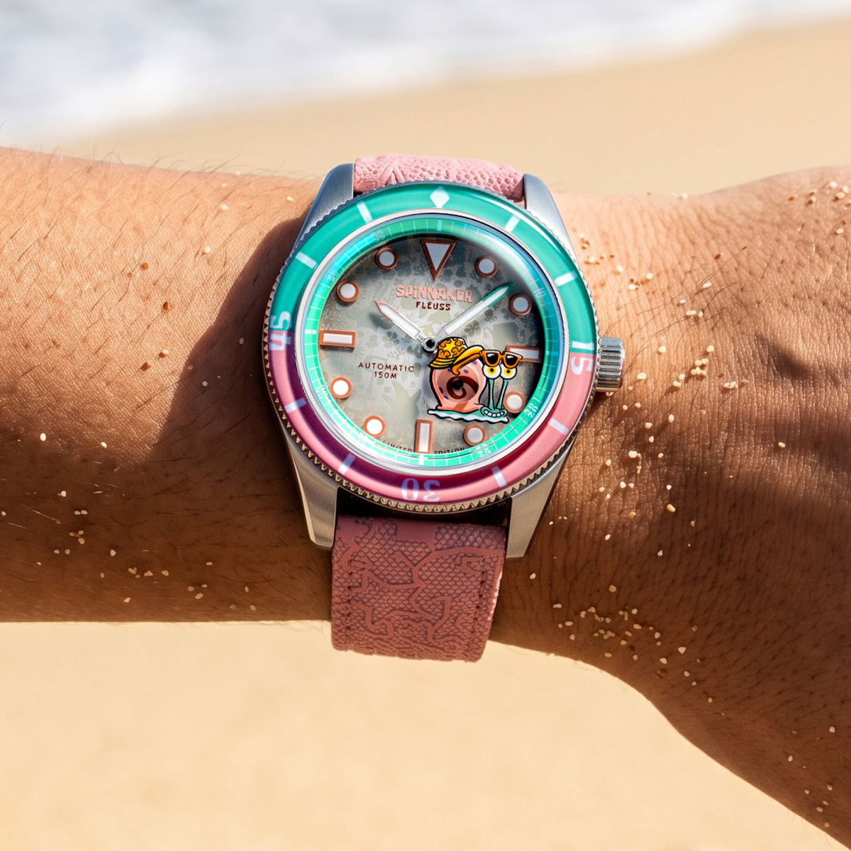 SPINNAKER Spinnaker Fleuss Automatic Spongebob Squarepants Shell Mates Limited Edition Gary The Grey Men's Watch SP-5160-04